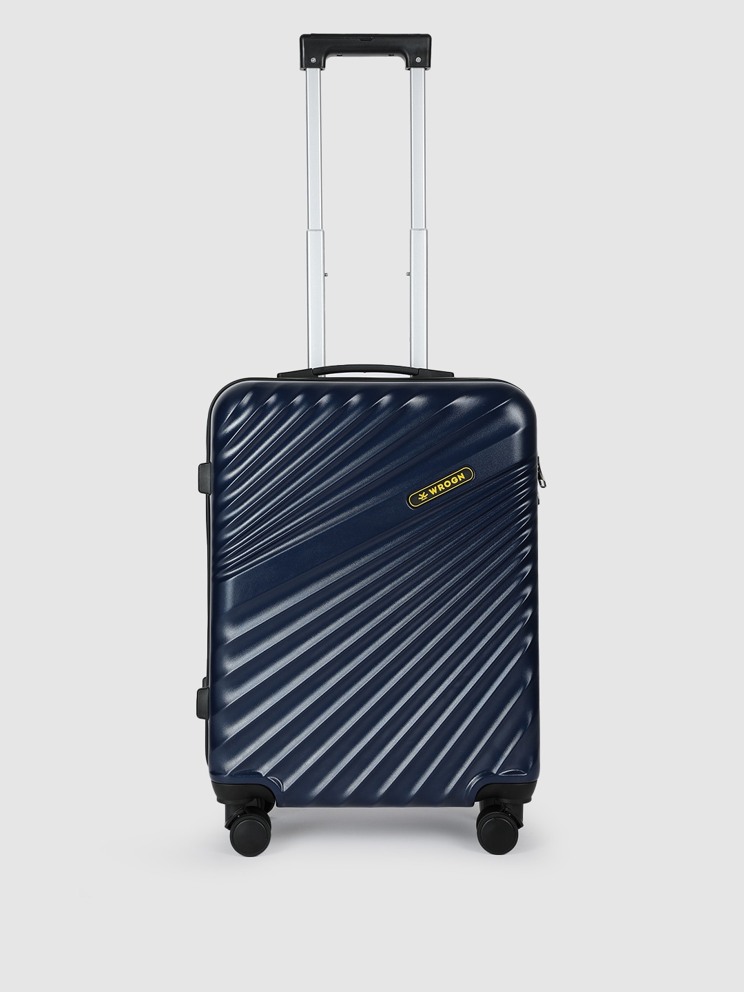 

WROGN Maverick 360 Degree Rotation Hard-Sided Cabin-Sized Trolley Bag - 44L, Navy blue