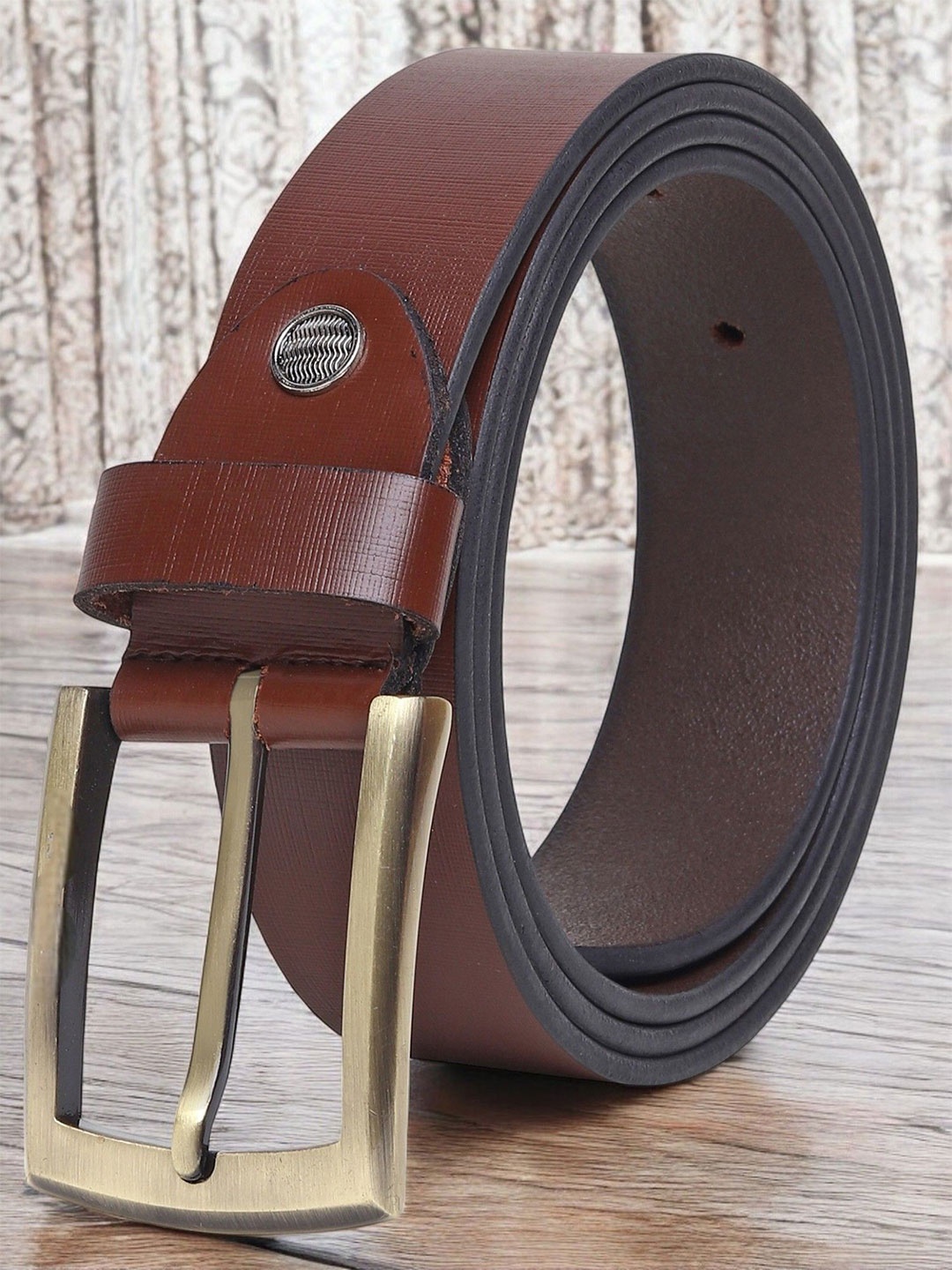 

Metronaut Men Leather Belt, Brown