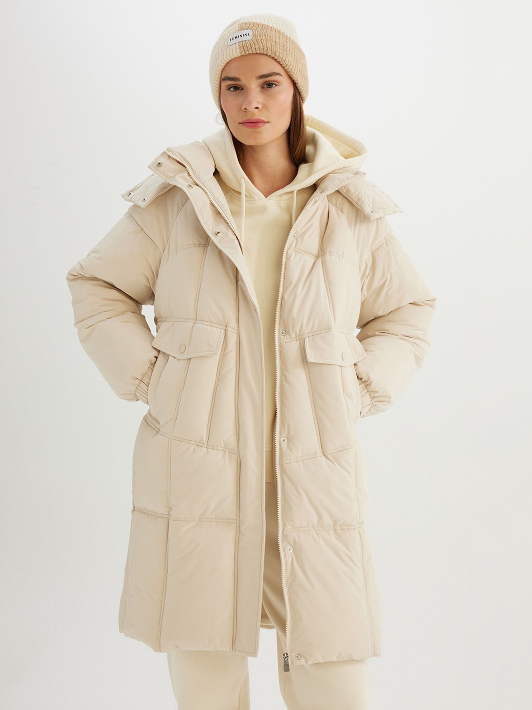 

DeFacto Women Longline Parka Jacket, Na