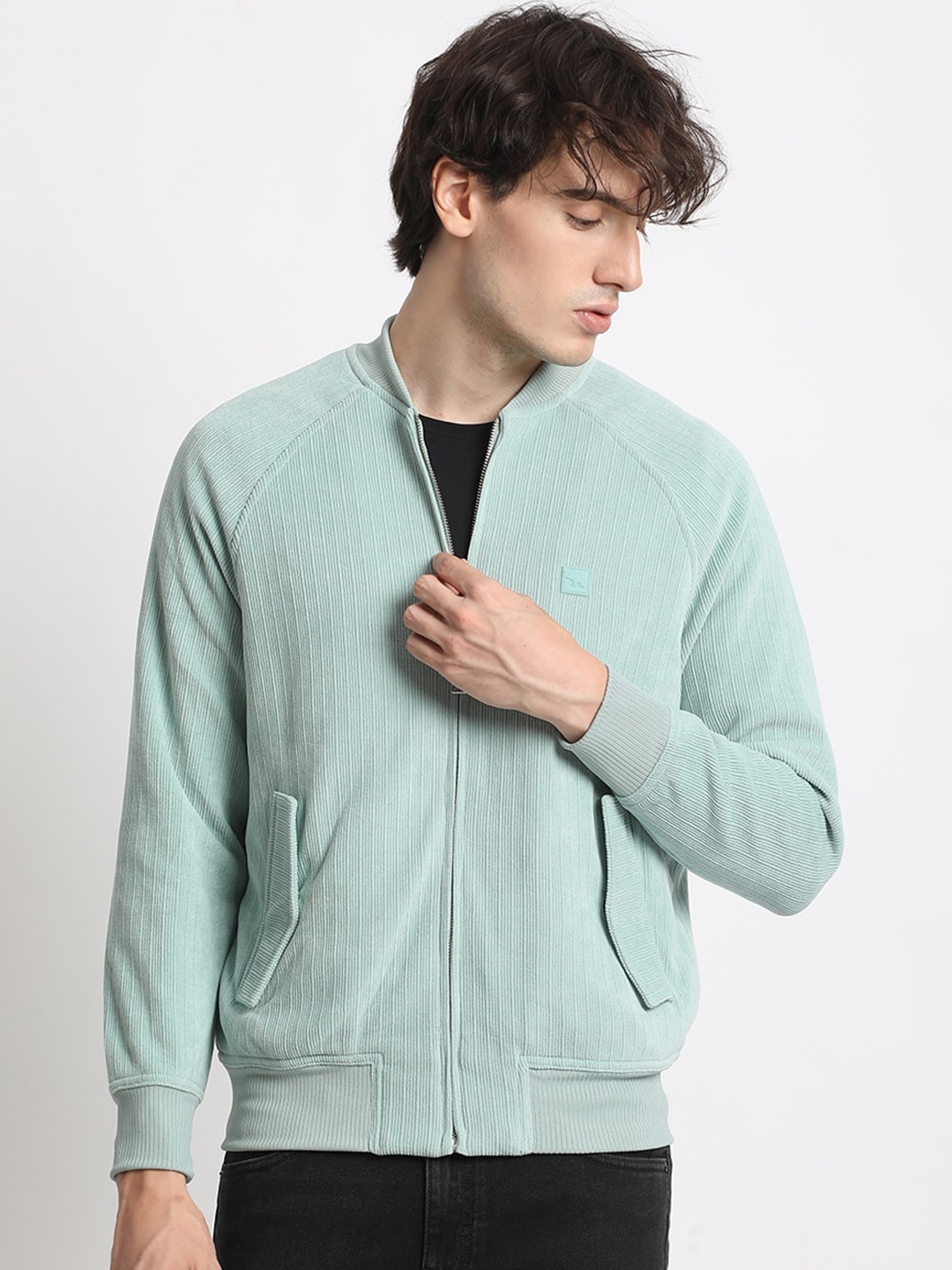 

THE BEAR HOUSE Lightweight Bomber Jacket, Blue