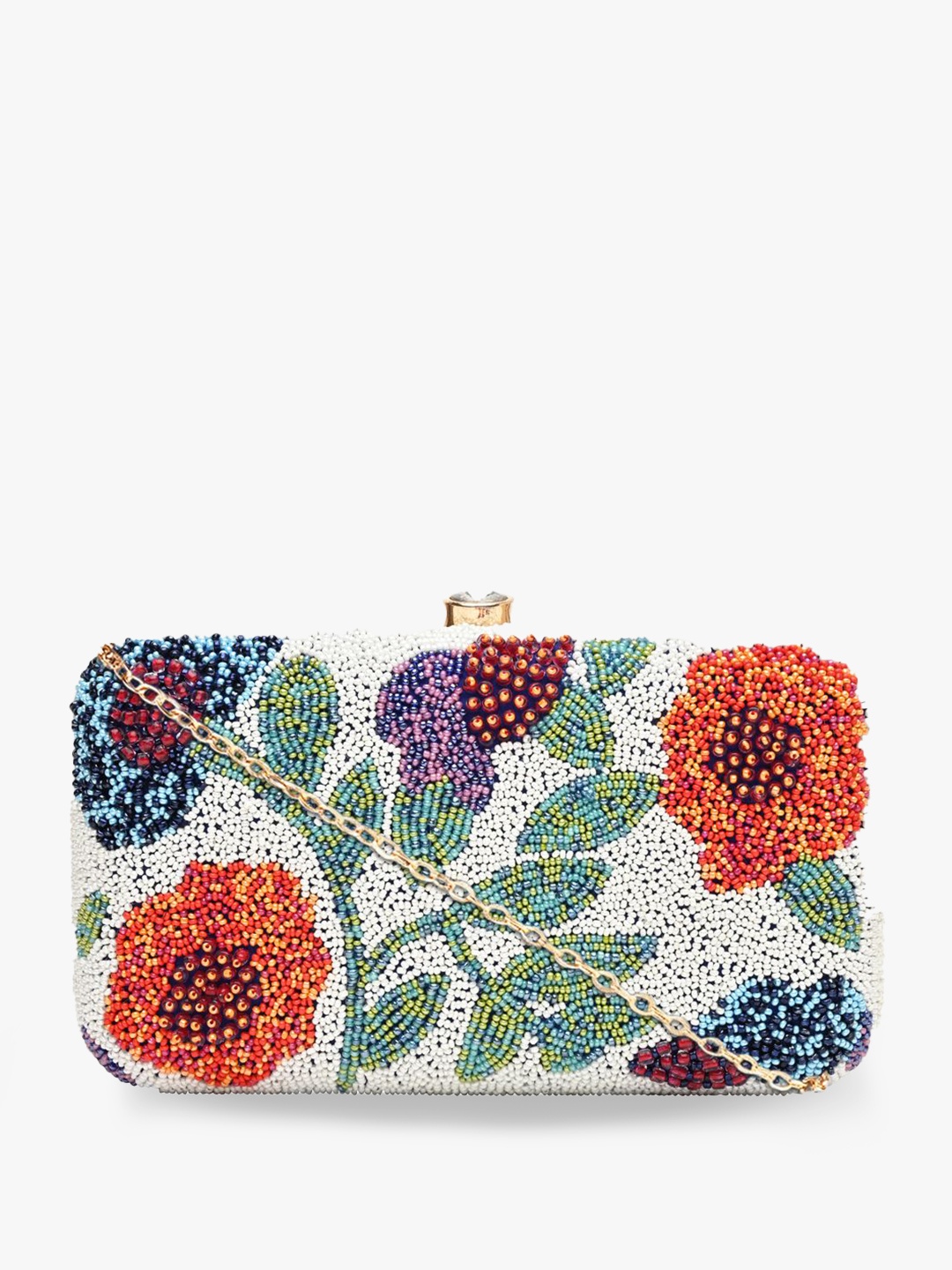 

HORRA Embellished Box Clutch, Blue