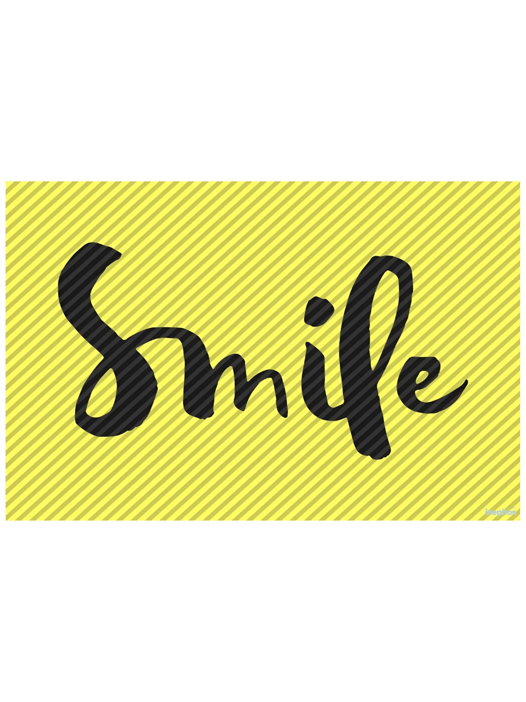 

Inephos Yellow & Black Smile Vinyl Poster