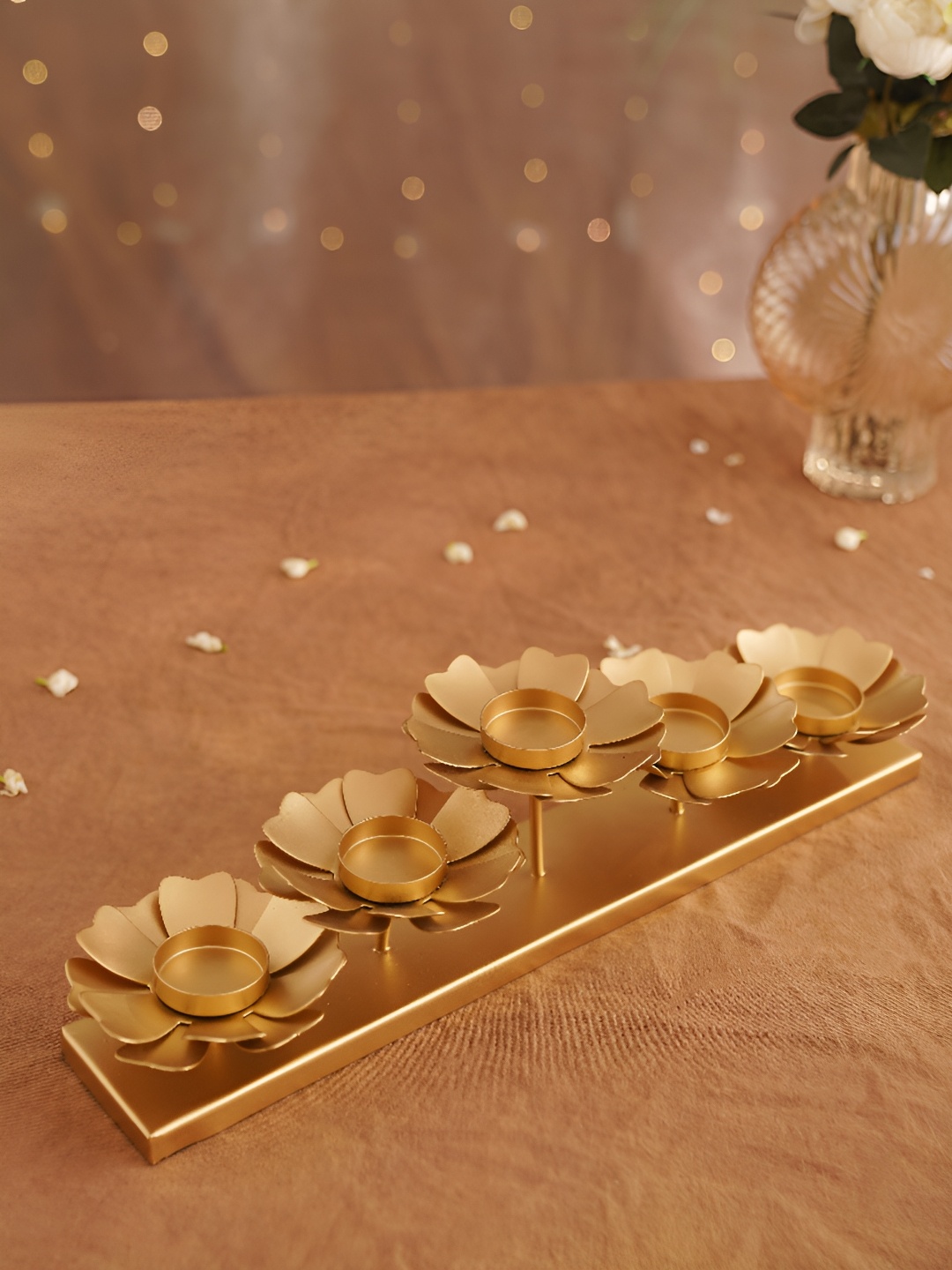 

JAYPORE Gold-Toned Candle Holder