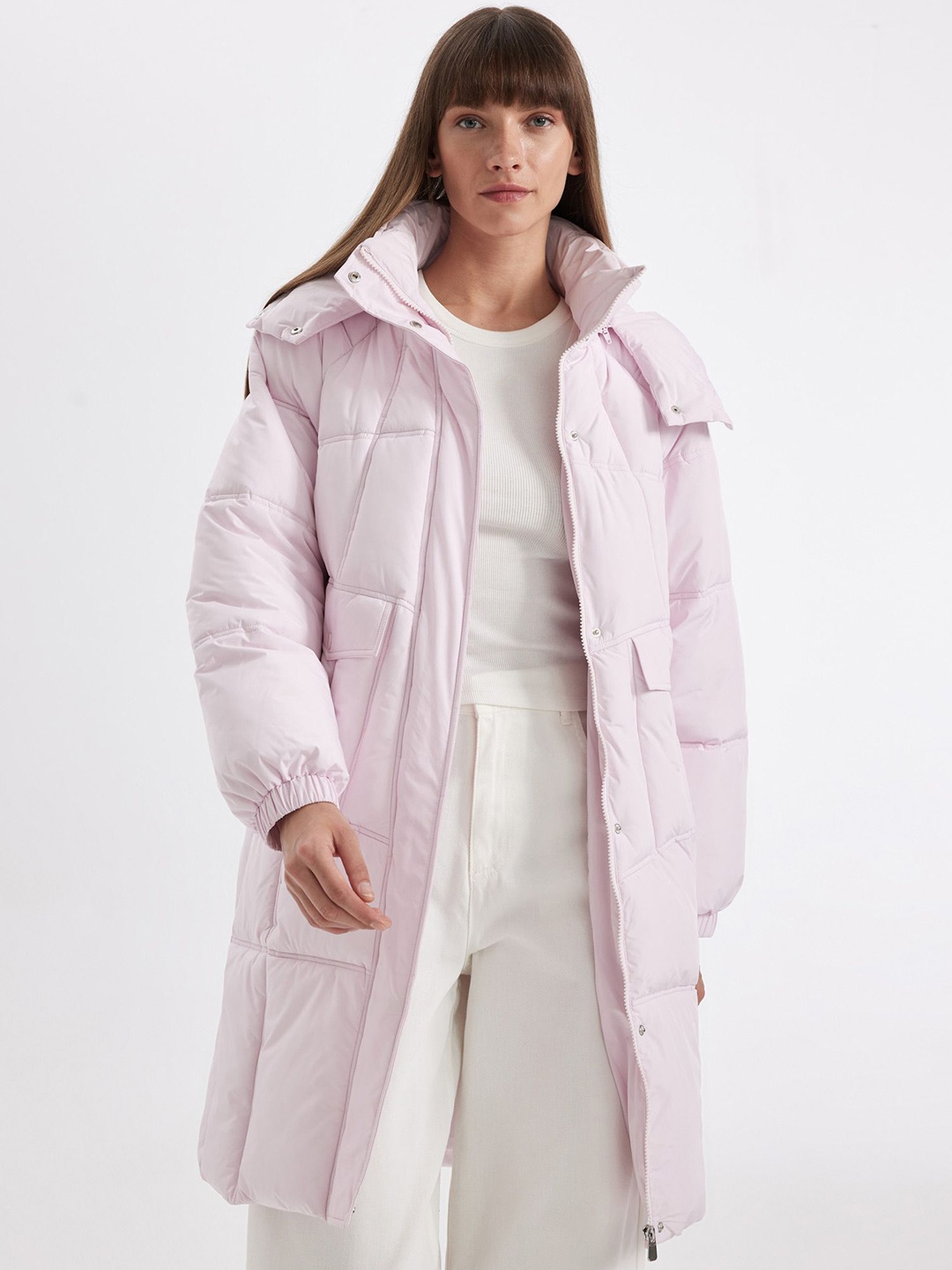 

DeFacto Women Longline Padded Jacket, Na