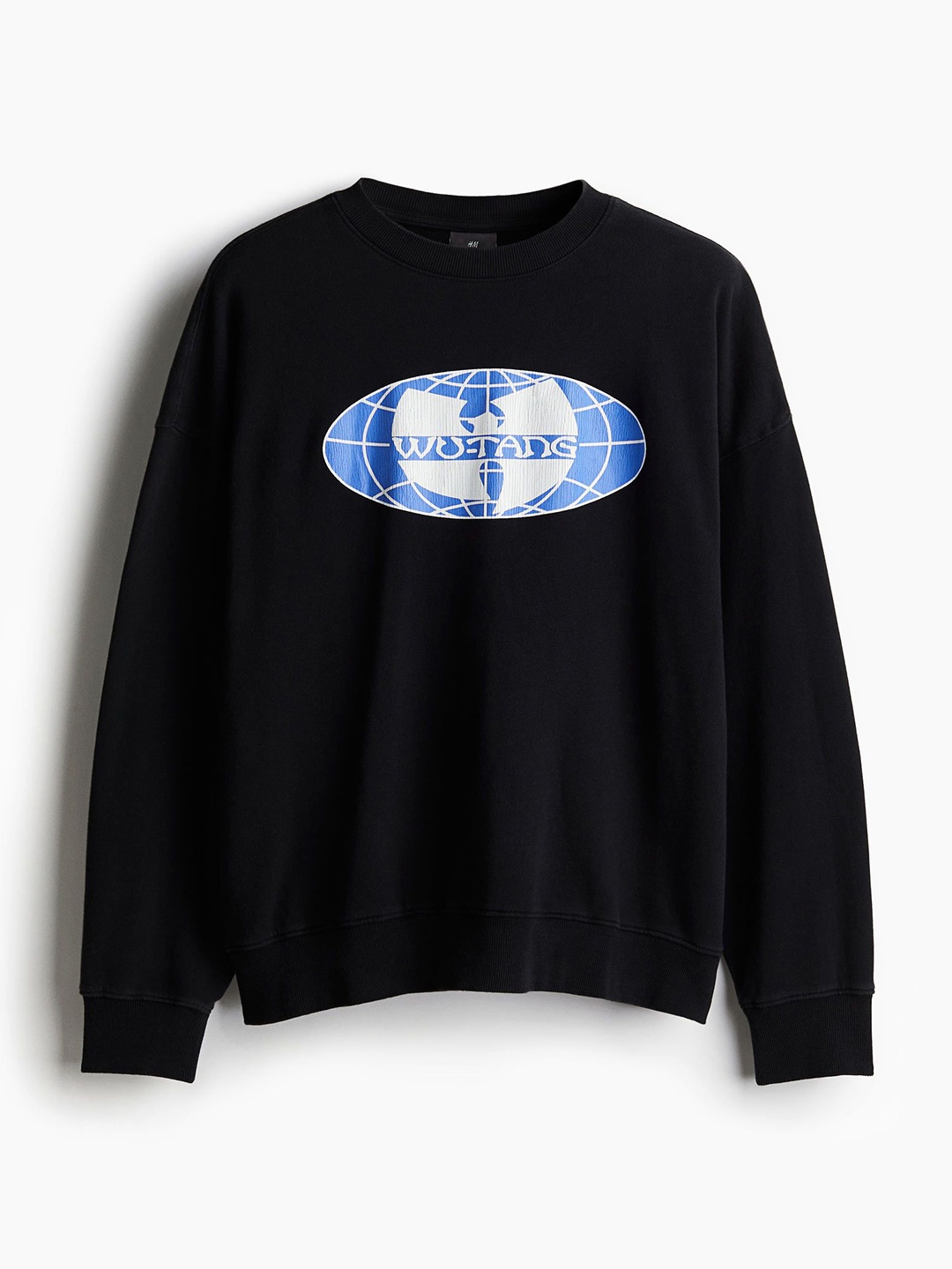 

H&M Oversized Fit Printed Sweatshirt, Black
