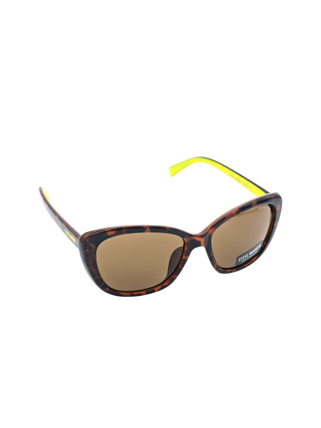 

Steve Madden Women Butterfly Sunglasses with UV Protected Lens-X17034, Brown