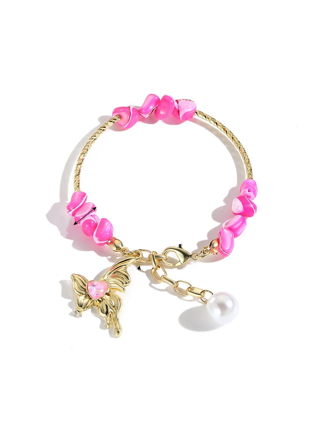

StyleCast x Revolte Women Handcrafted Gold-Plated Charm Bracelet