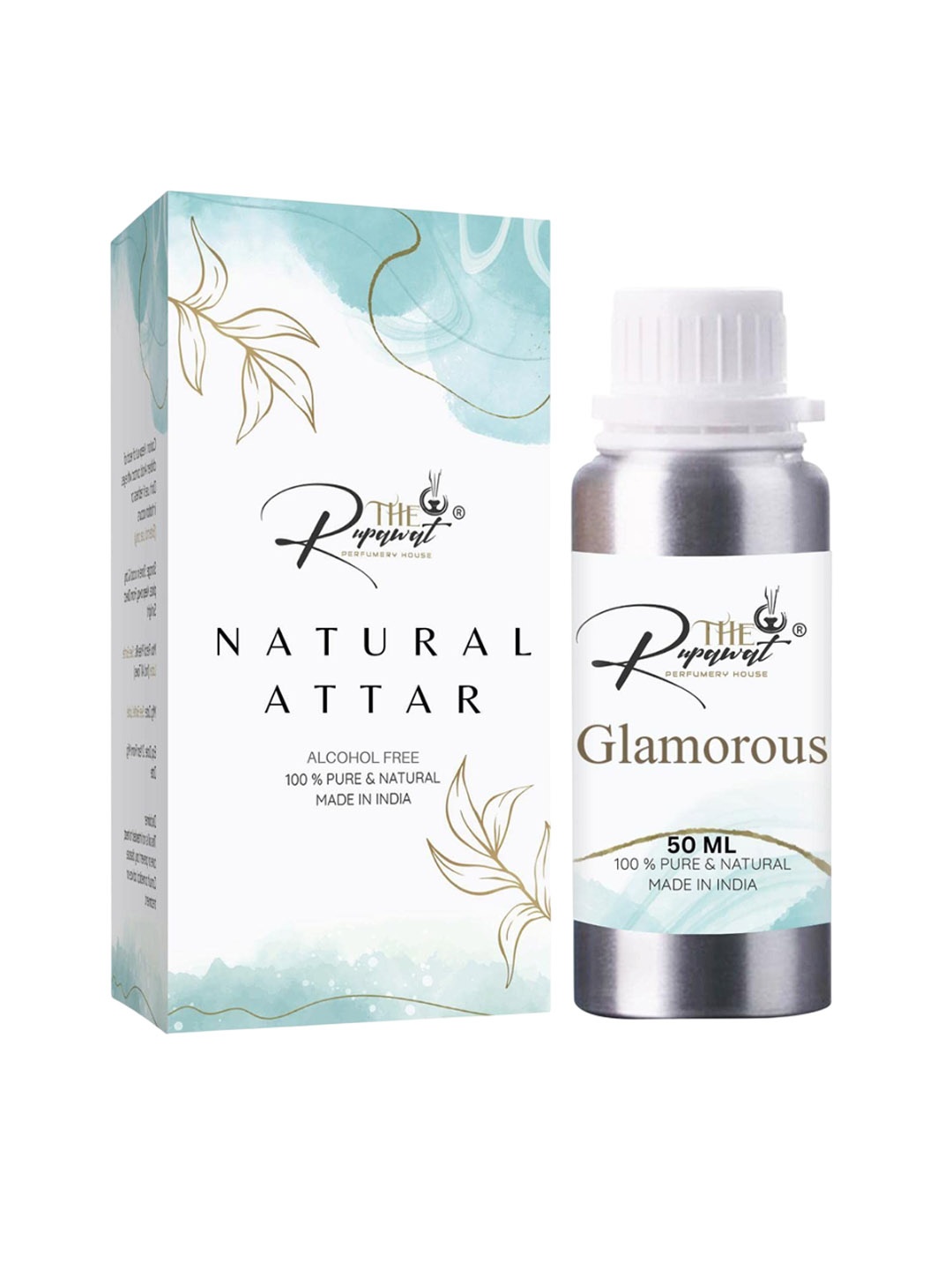 

THE RUPAWAT Perfumery House Glamorous 100% Natural Alcohol-Free Attar - 50 ml, Transparent