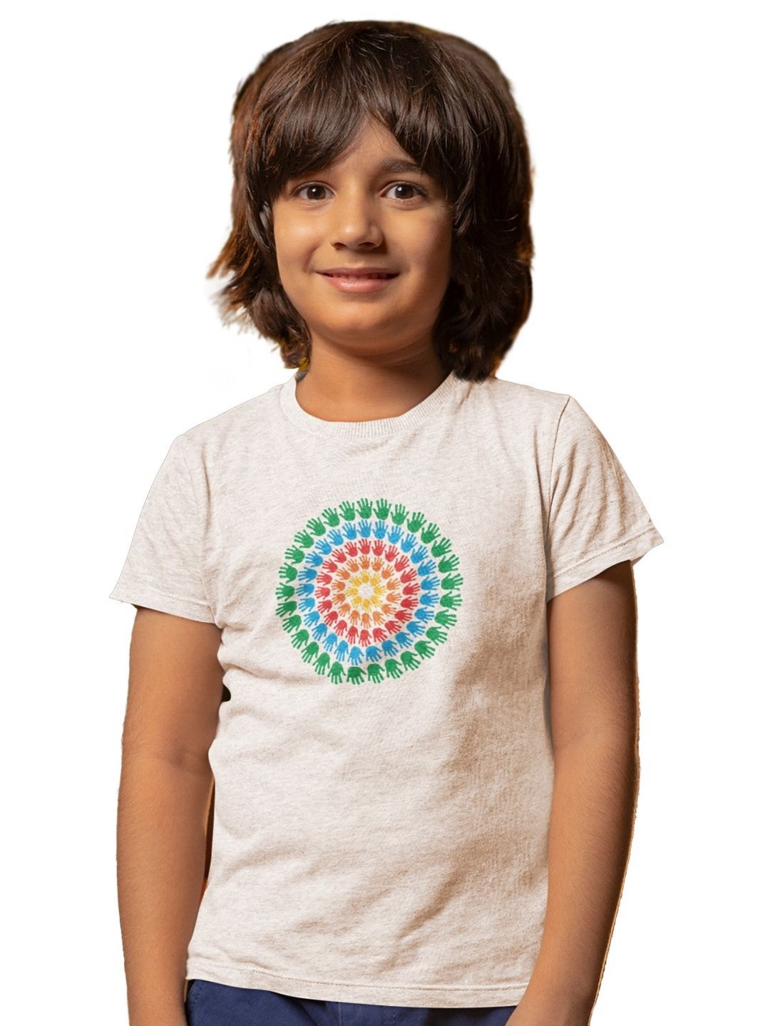 

Tantra Kids Printed Pockets T-shirt, White