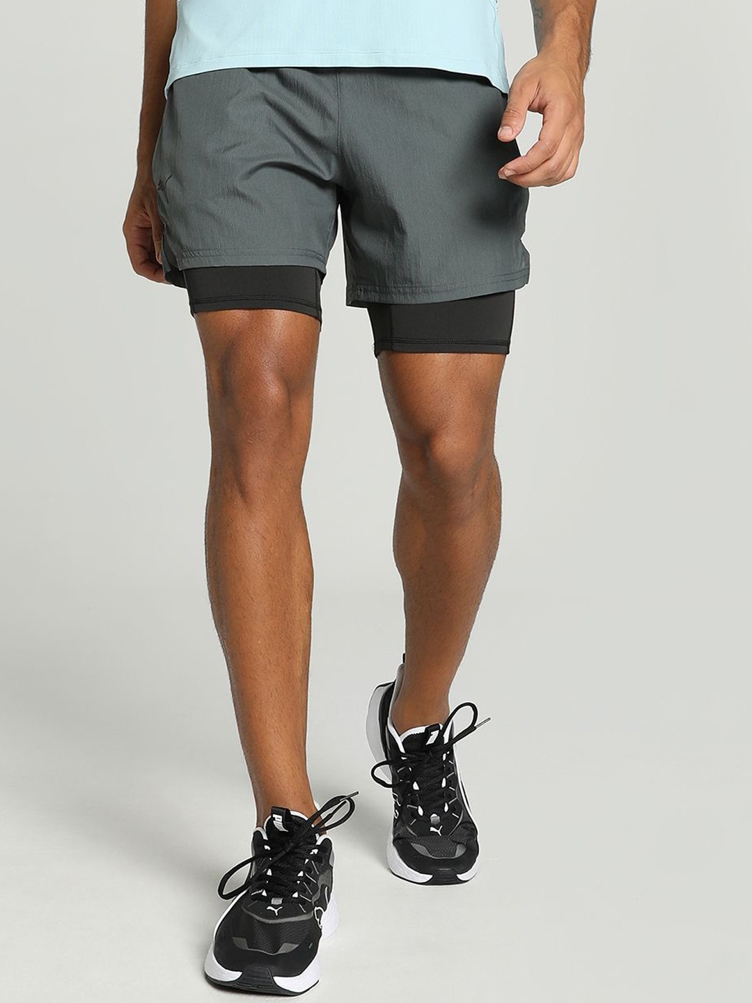 

Puma SEASONS 2-In-1 Men's Running Shorts, Grey
