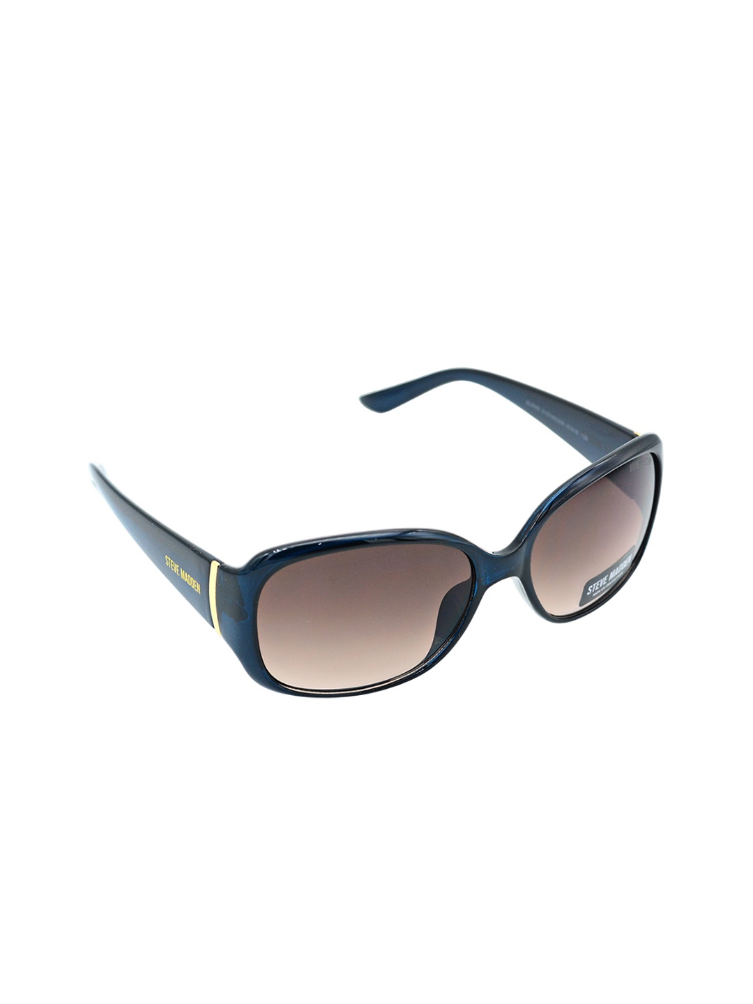 

Steve Madden Women Rectangle Sunglasses with UV Protected Lens X17016, Blue