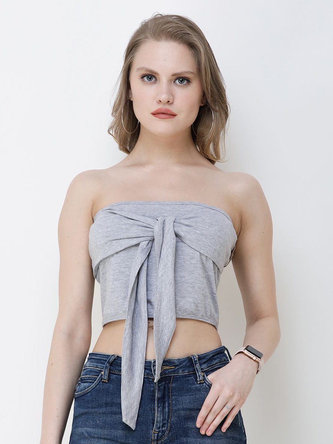 

BAESD Tube Crop Top, Grey