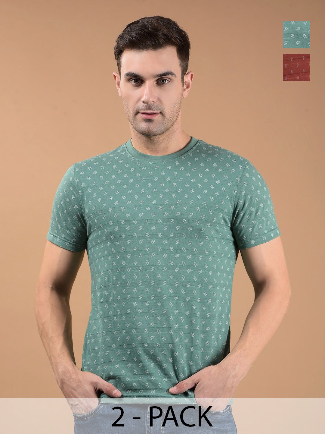 

Dollar Men 2 Printed Pockets T-shirt, Multi