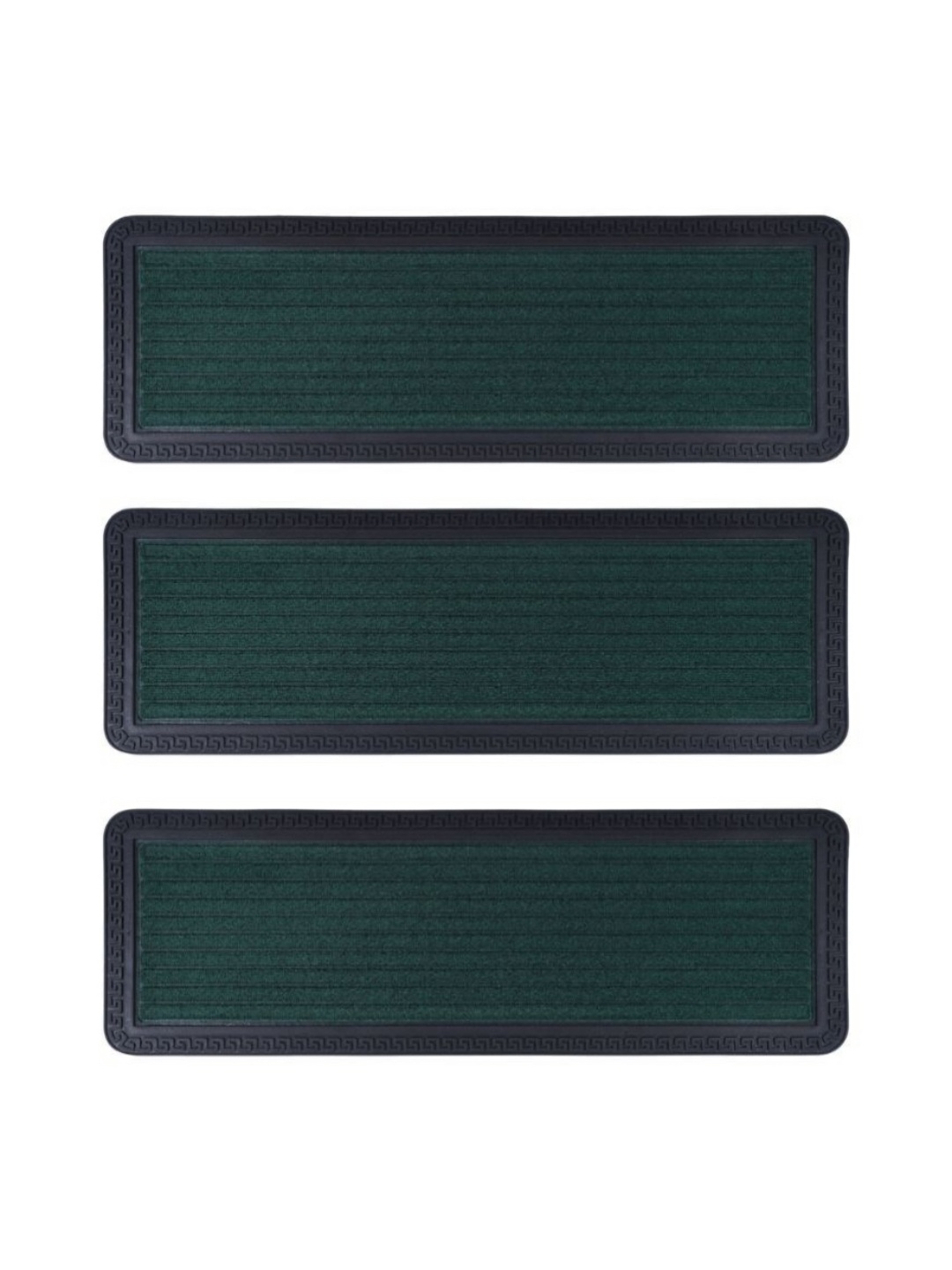 

Black gold Set Of 3 Green Anti-Skid Runners