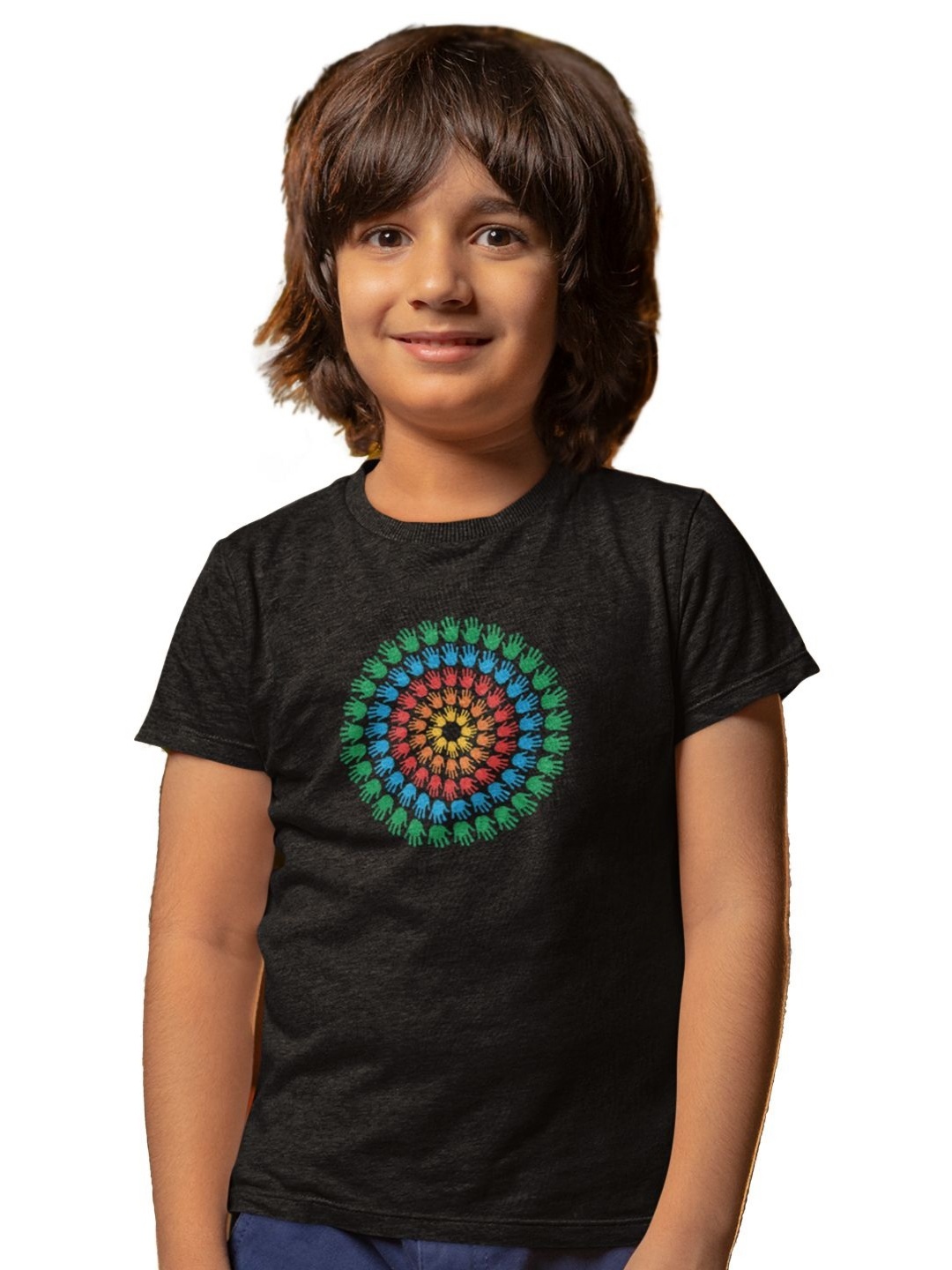 

Tantra Kids Printed Cut Outs T-shirt, Black