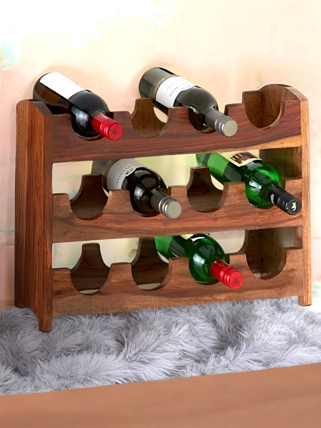 

Ikiriya Unisex Beige Wine Racks