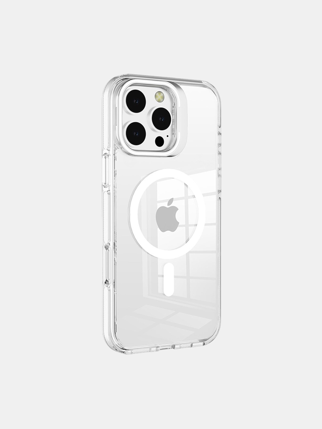 

macmerise Solid Printed iPhone 16 Pro Bumper Case Mobile Accessories, White