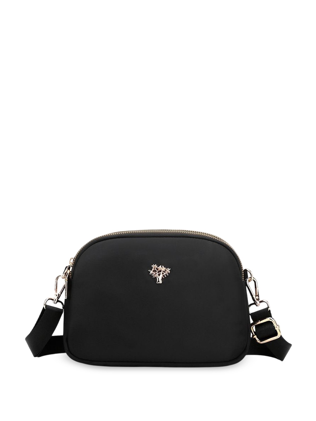 

Diva Dale Embellished Swagger Sling Bag with Tasselled, Black