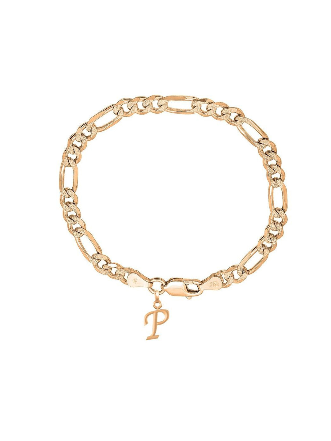 

AKSHAT SAPPHIRE Men Sterling Silver Link Bracelet, Gold