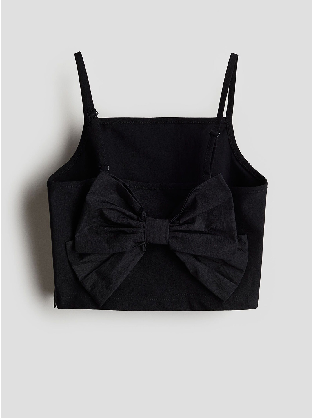 

H&M Girls Bow-Detail Strappy Top, Black