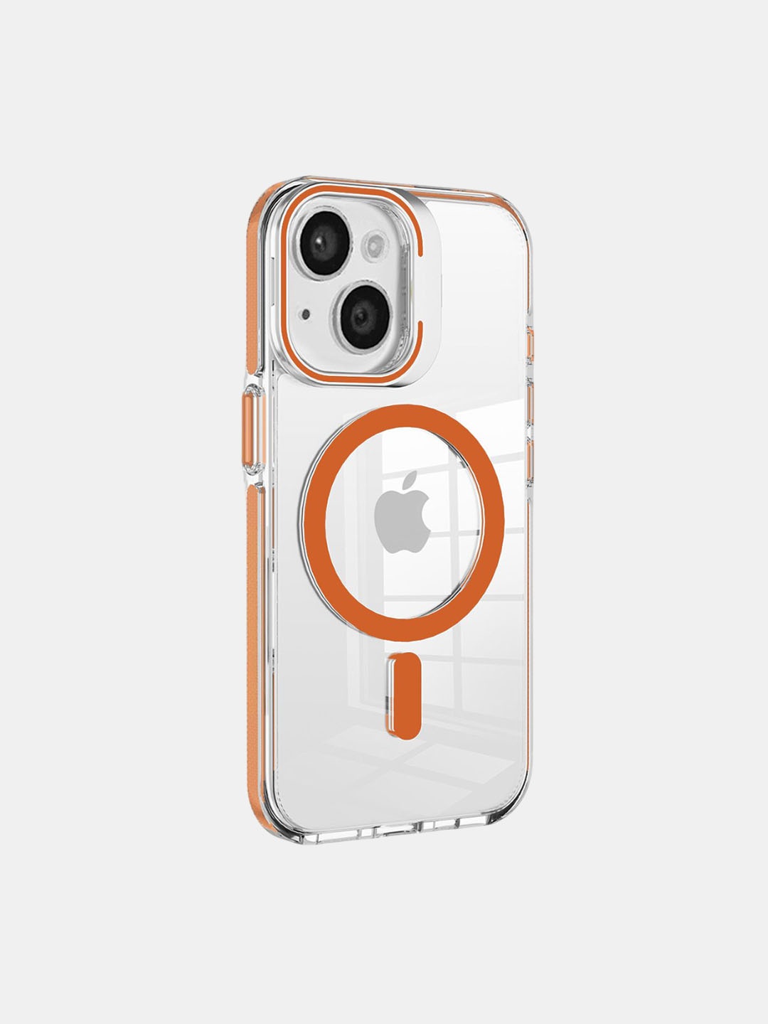 

macmerise Solid Printed iPhone 15 Plus Bumper Case Mobile Accessories, Orange