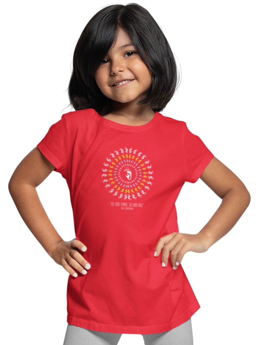 

Tantra Kids Floral Printed T-shirt, Red