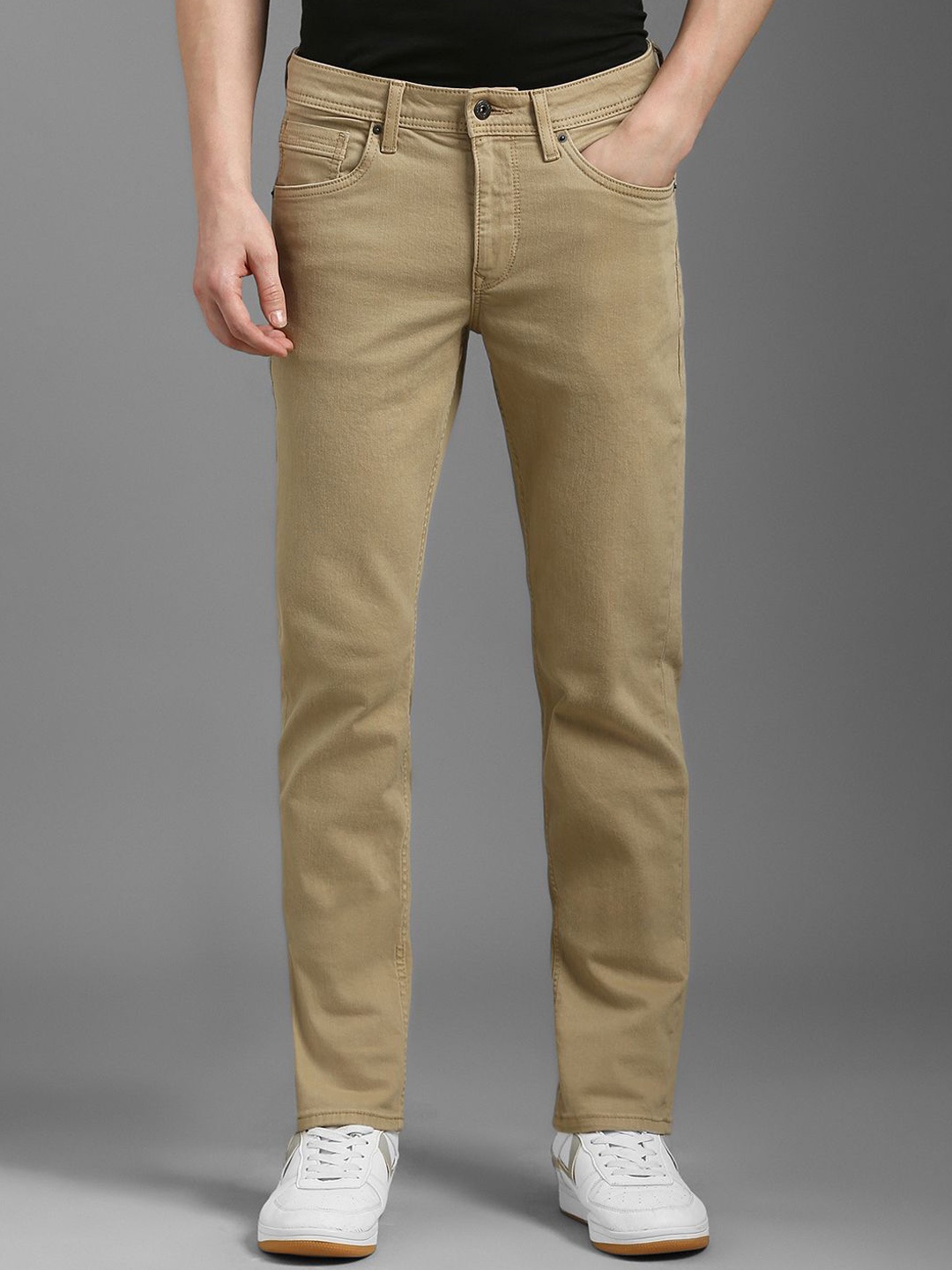 

Louis Philippe Jeans Men Slim Fit Jeans, Khaki