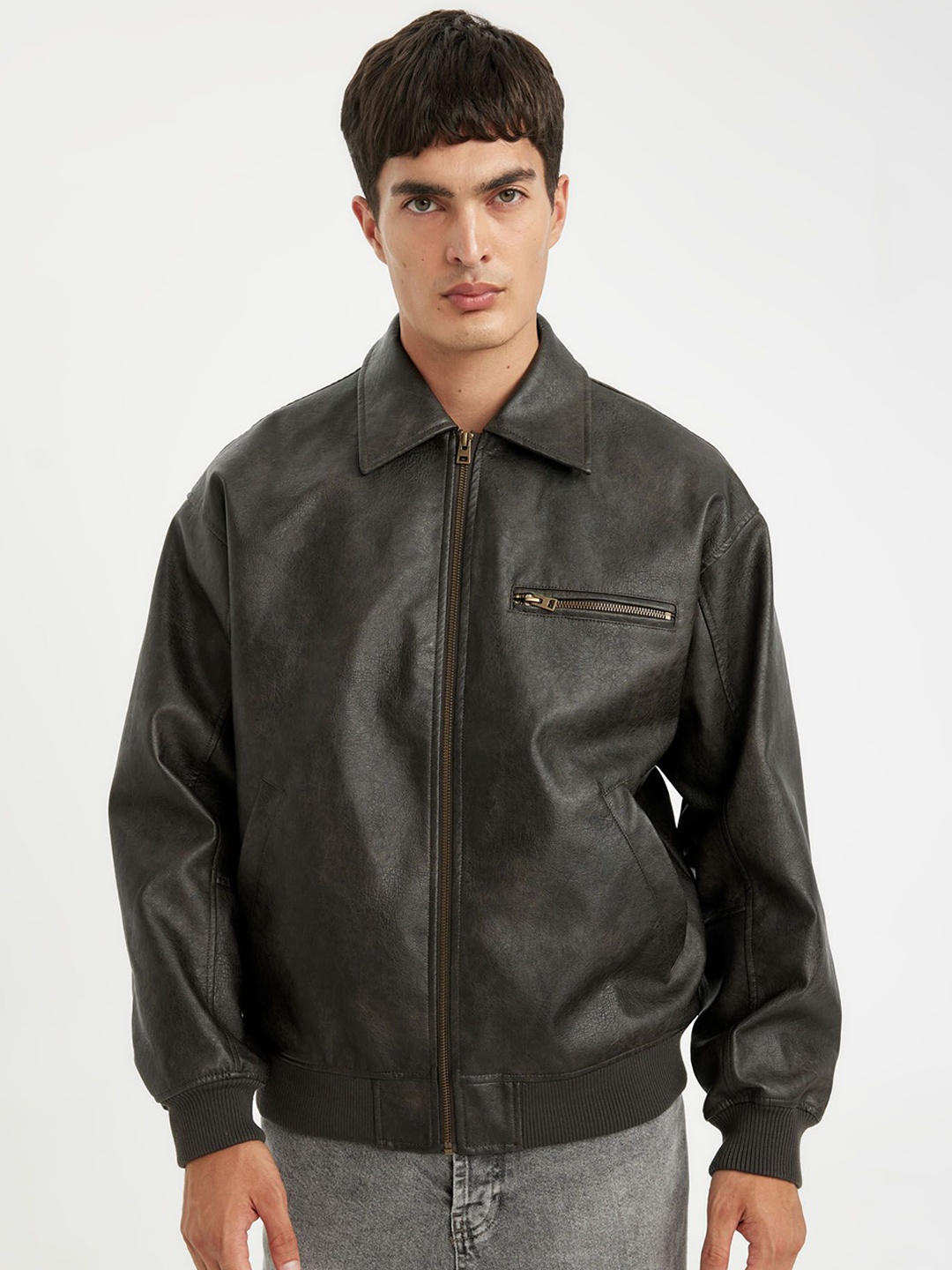 

DeFacto Men Bomber with Embroidered Jacket, Na