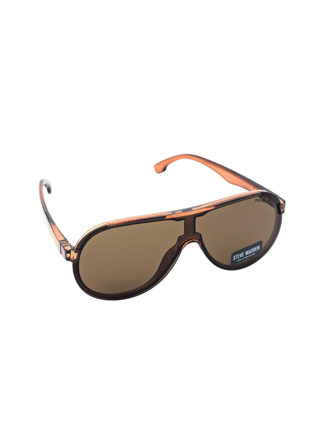 

Steve Madden Men Oversized Sunglasses with UV Protected Lens X17176, Brown