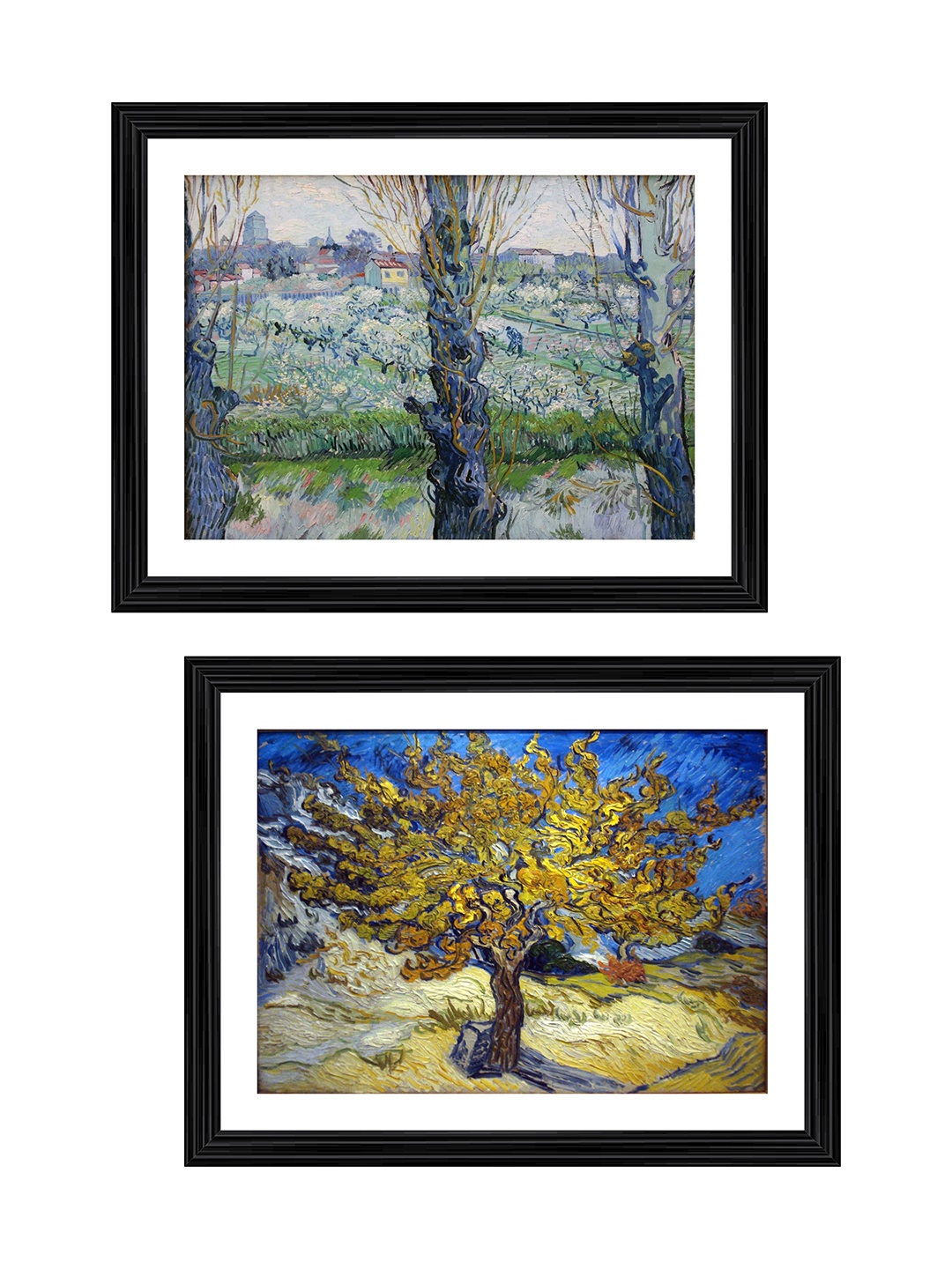 

Adventures India Green & Blue 2 Pieces Wooden Paintings Wall Art