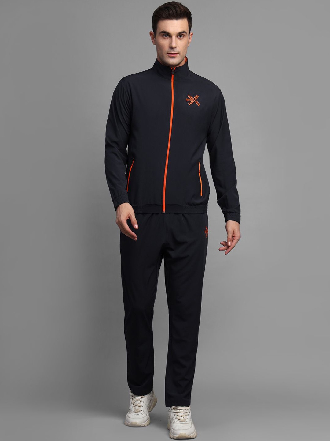 

HRX by Hrithik Roshan Men Mock Collar Tracksuits, Blue