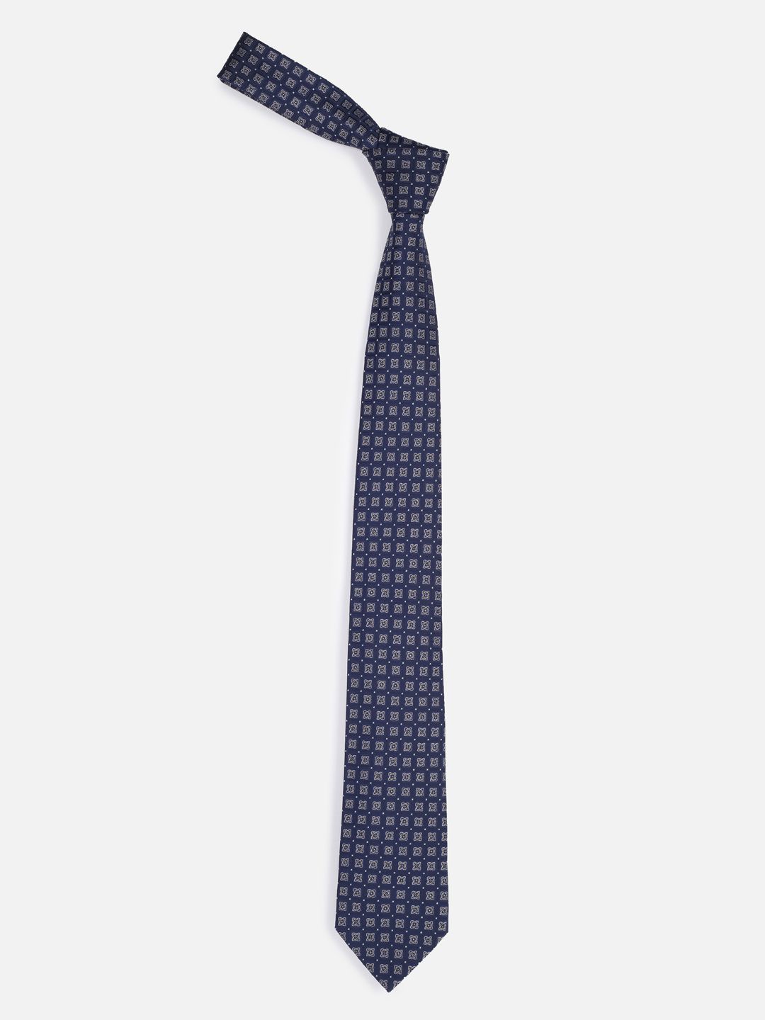 

Van Heusen Men Printed Ascot Tie, Navy blue