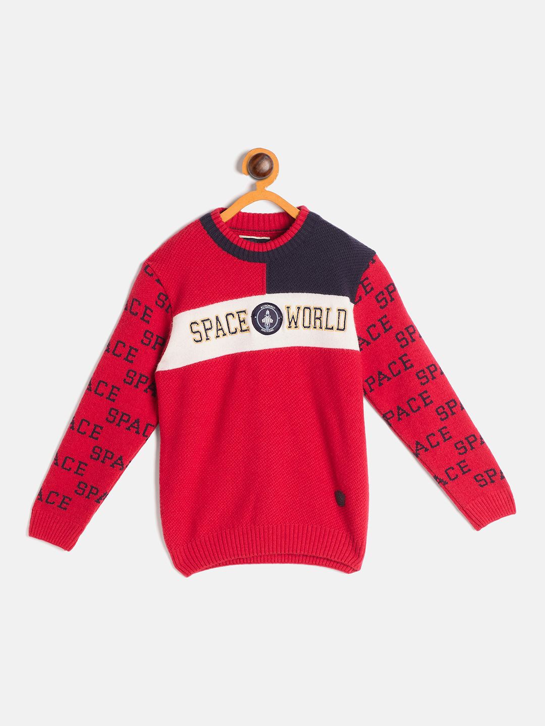 

Duke Boys Typography Printed Pullover, Red