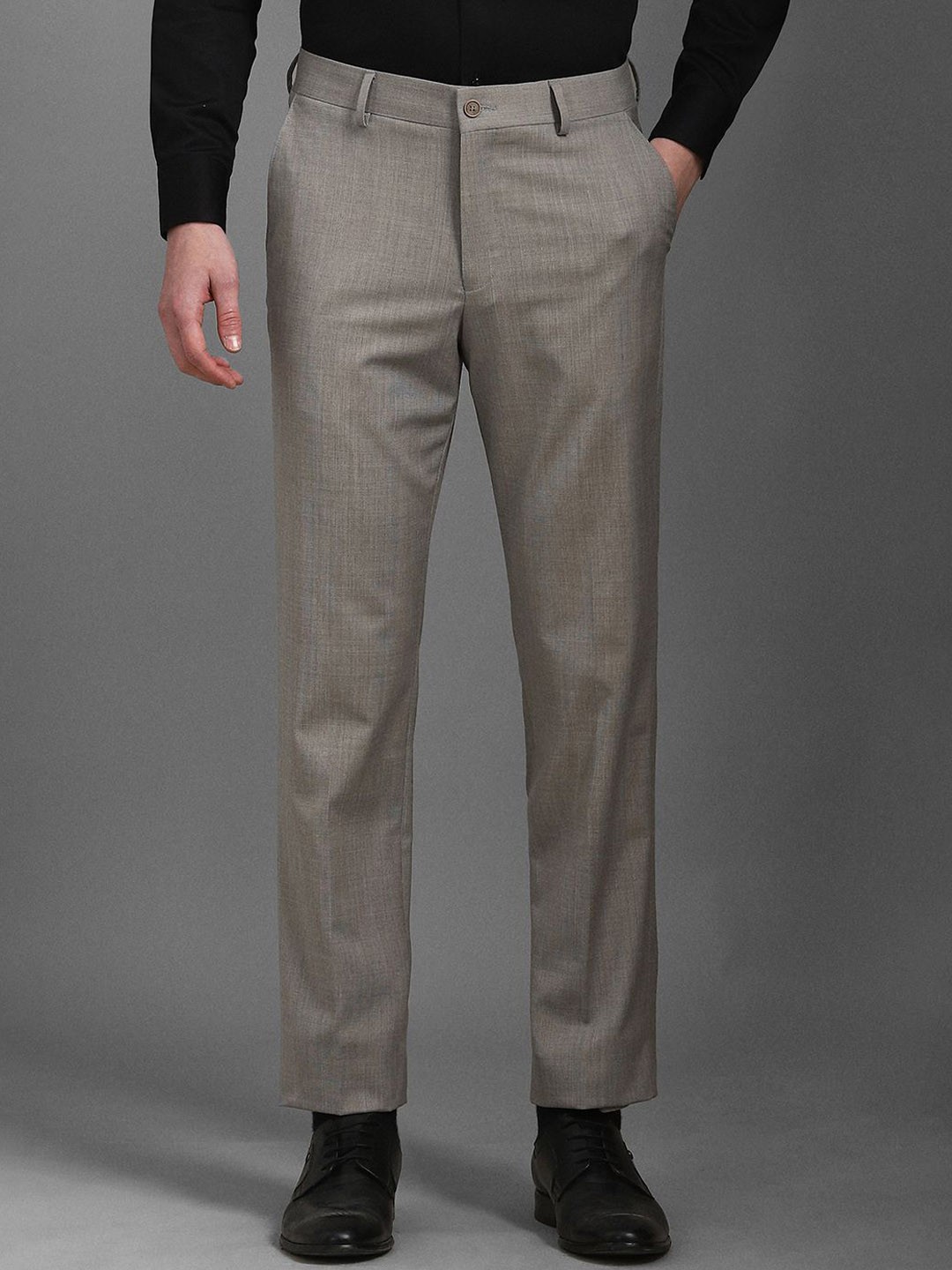 

Louis Philippe Men Slim Fit Trousers, Grey
