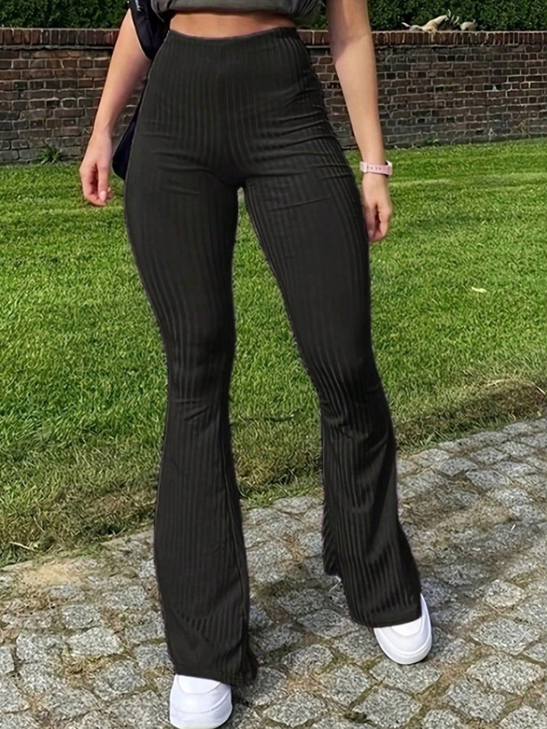 

StyleCast Women Flared Trousers, Black