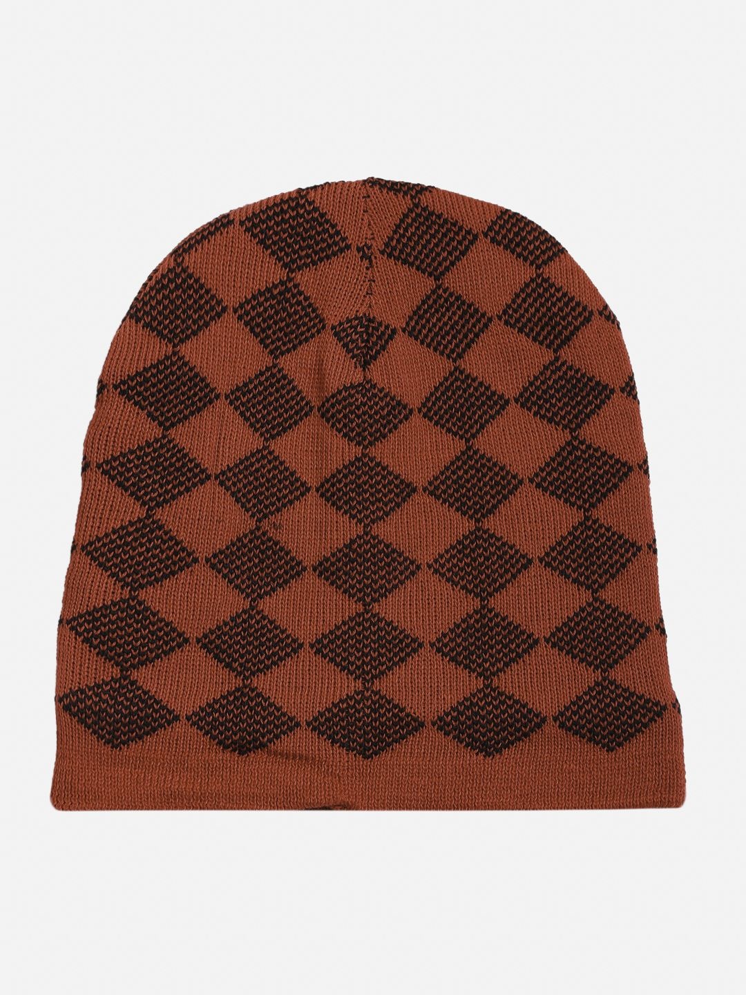 

LOOM LEGACY Men Printed Beanie Cap, Red