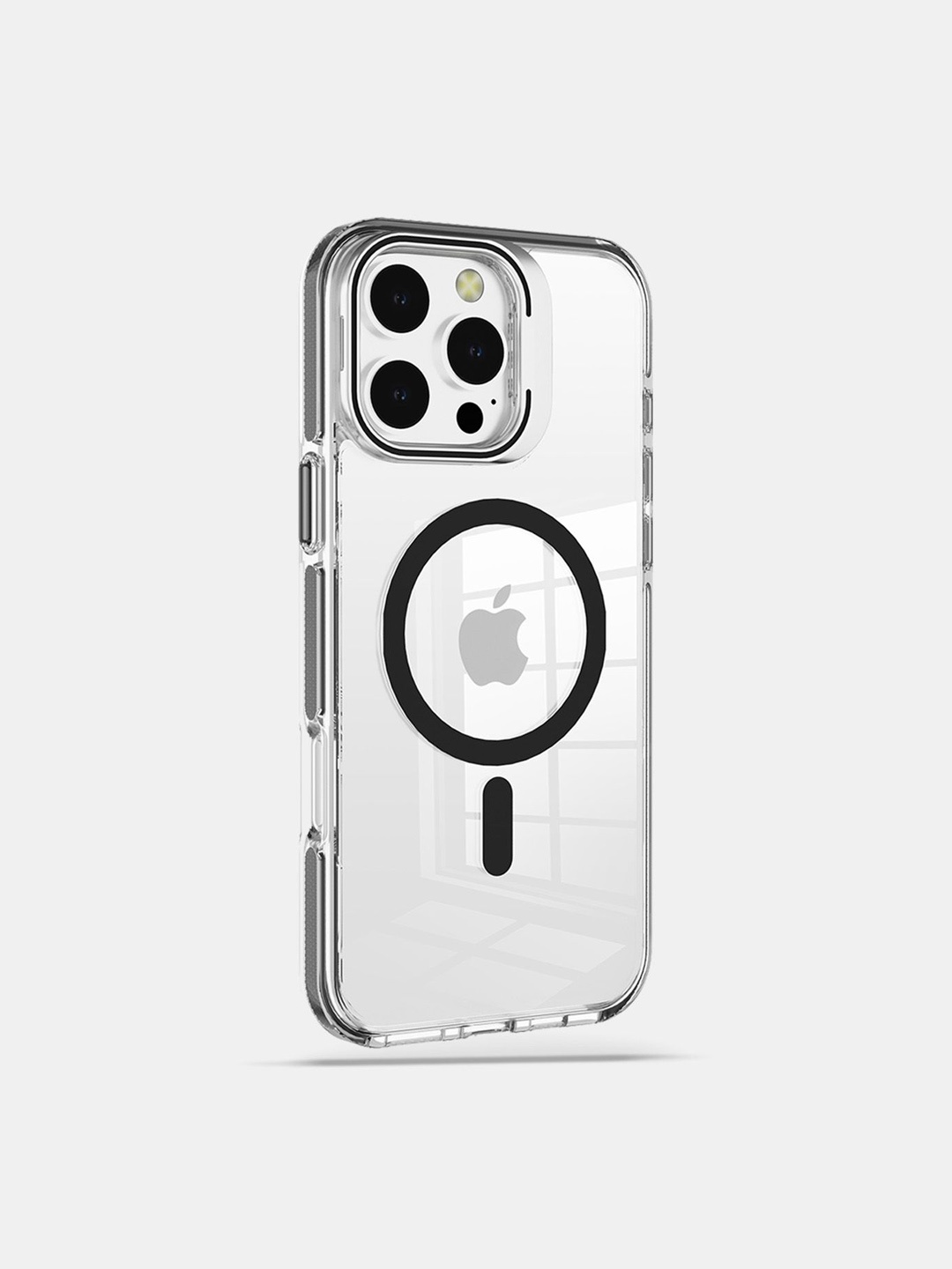 

macmerise Solid Printed iPhone 16 Pro Bumper Case Mobile Accessories, Black