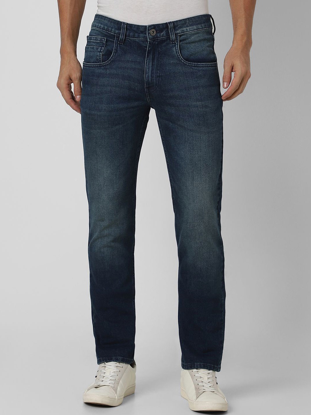 

VAN HEUSEN DENIM LABS Men Slim Fit Light Fade Jeans, Navy blue