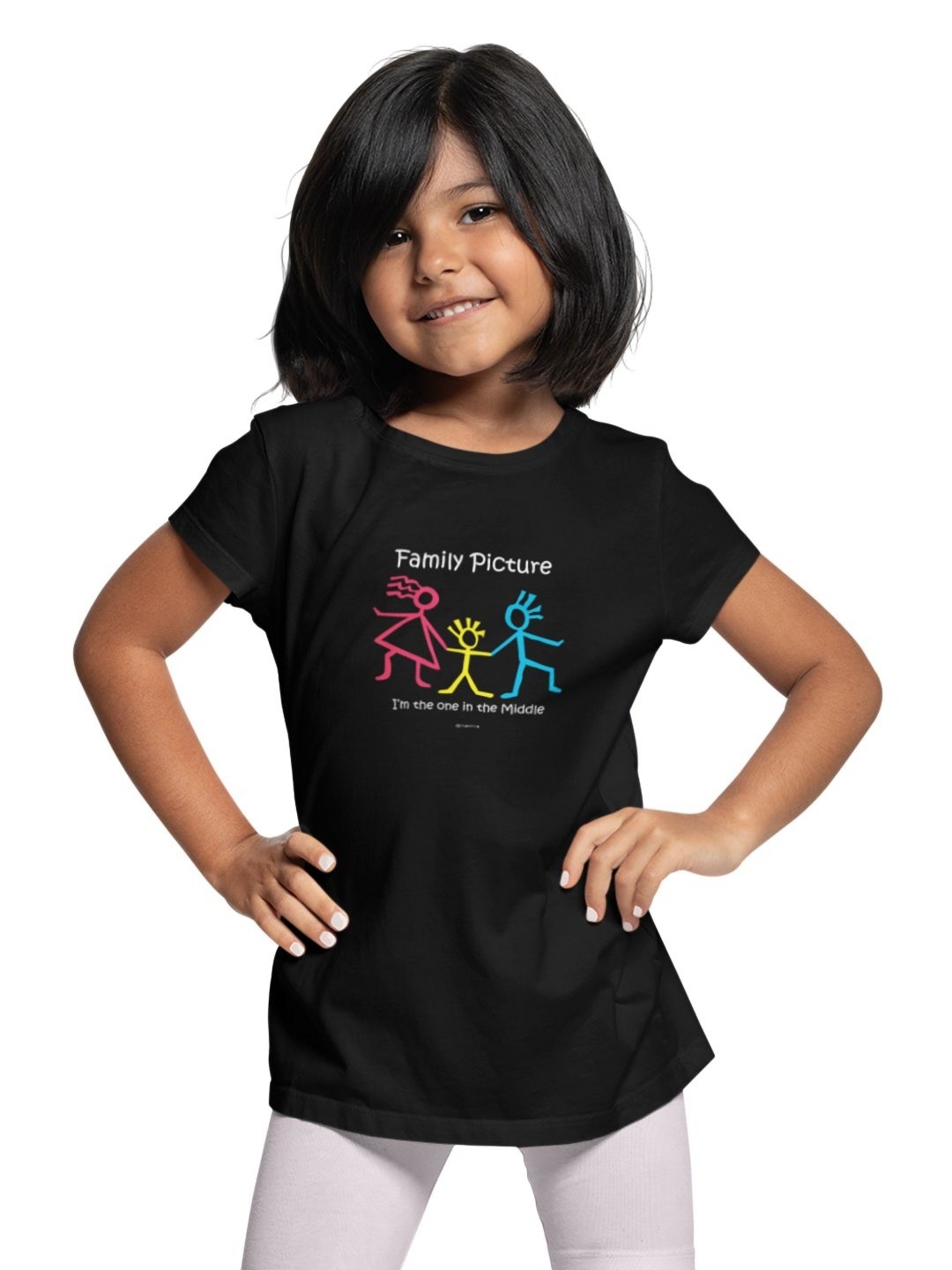 

Tantra Kids Printed Applique T-shirt, Black