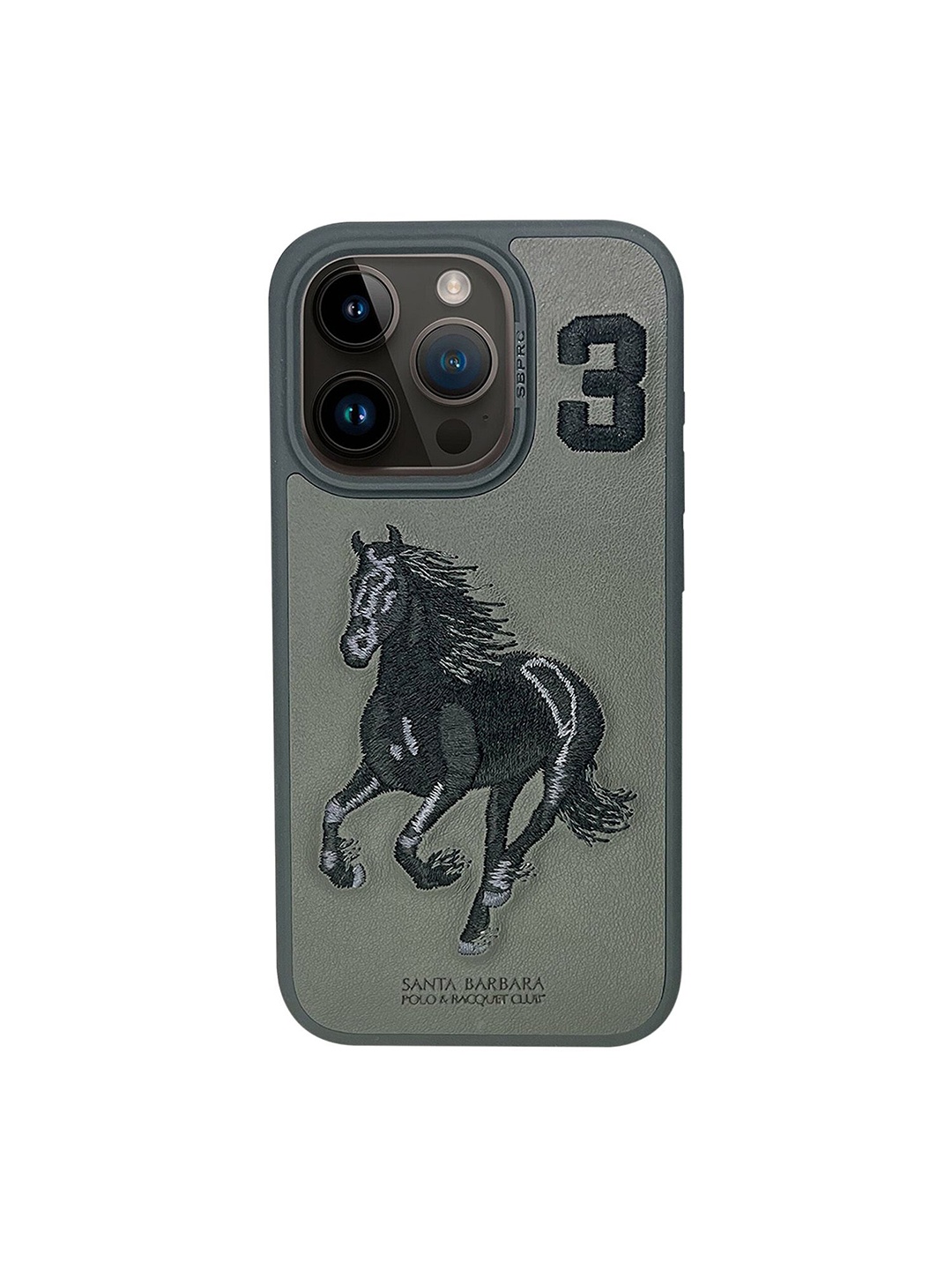 

TREEMODA Quirky Printed iPhone 16 Pro Back Case Mobile Accessories, Grey
