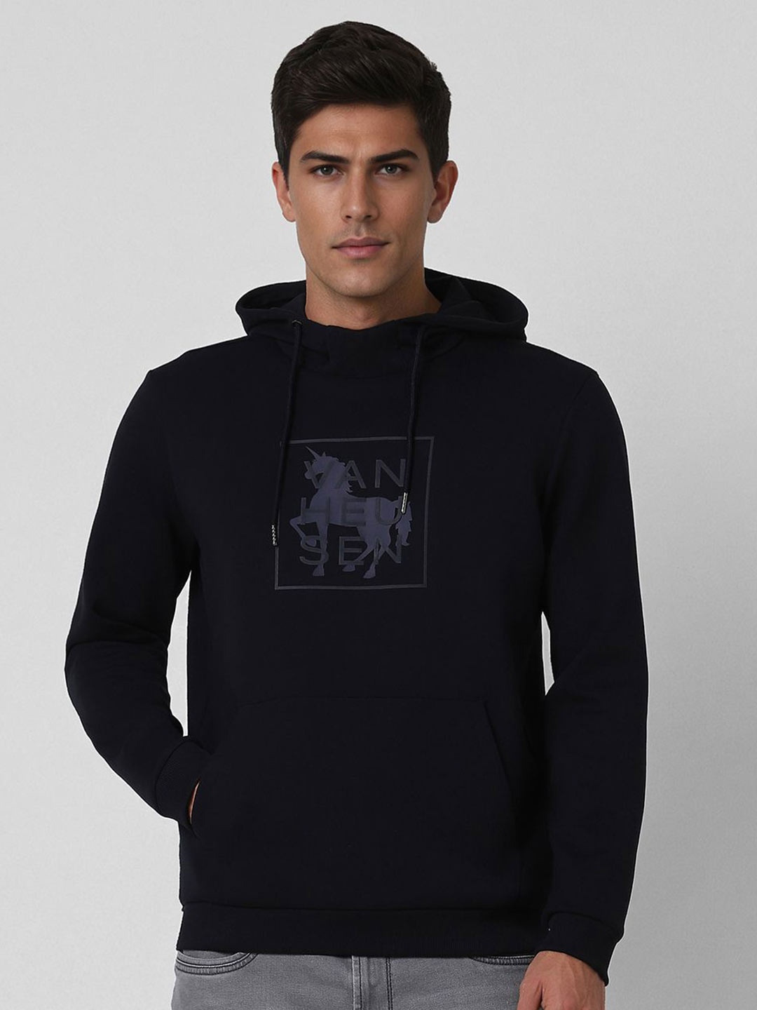 

Van Heusen Sport Men Printed Hooded Sweatshirt, Black