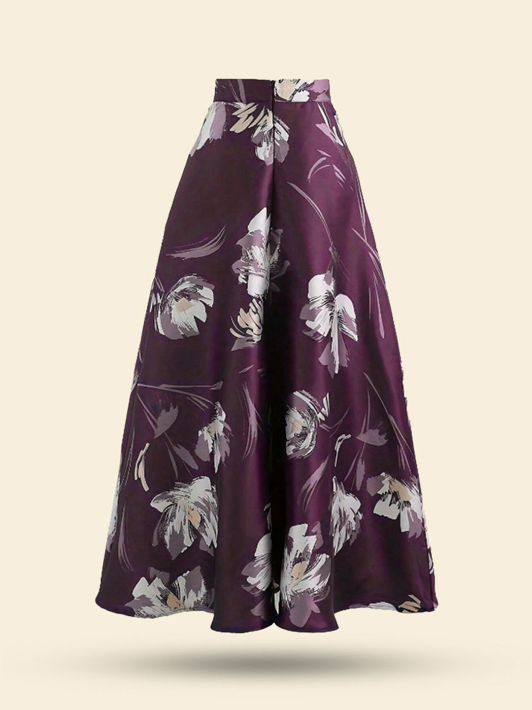 

StyleCast Printed Flared Maxi Skirt, Purple