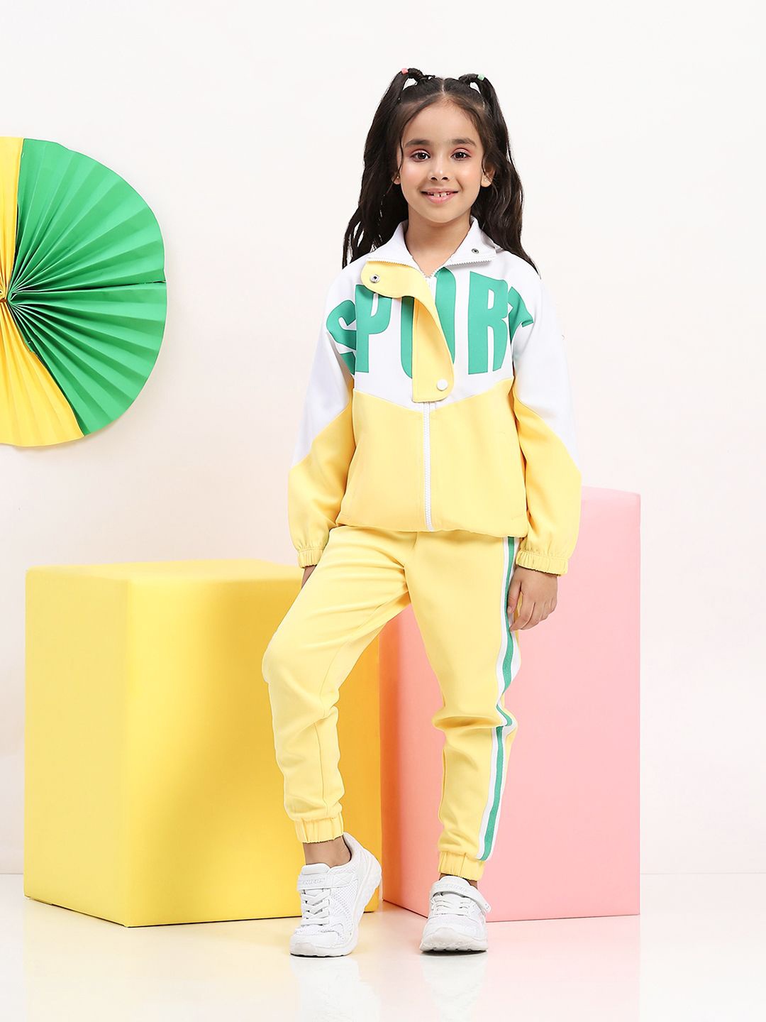 

SPUNKIES Girls Printed T-shirt, Yellow