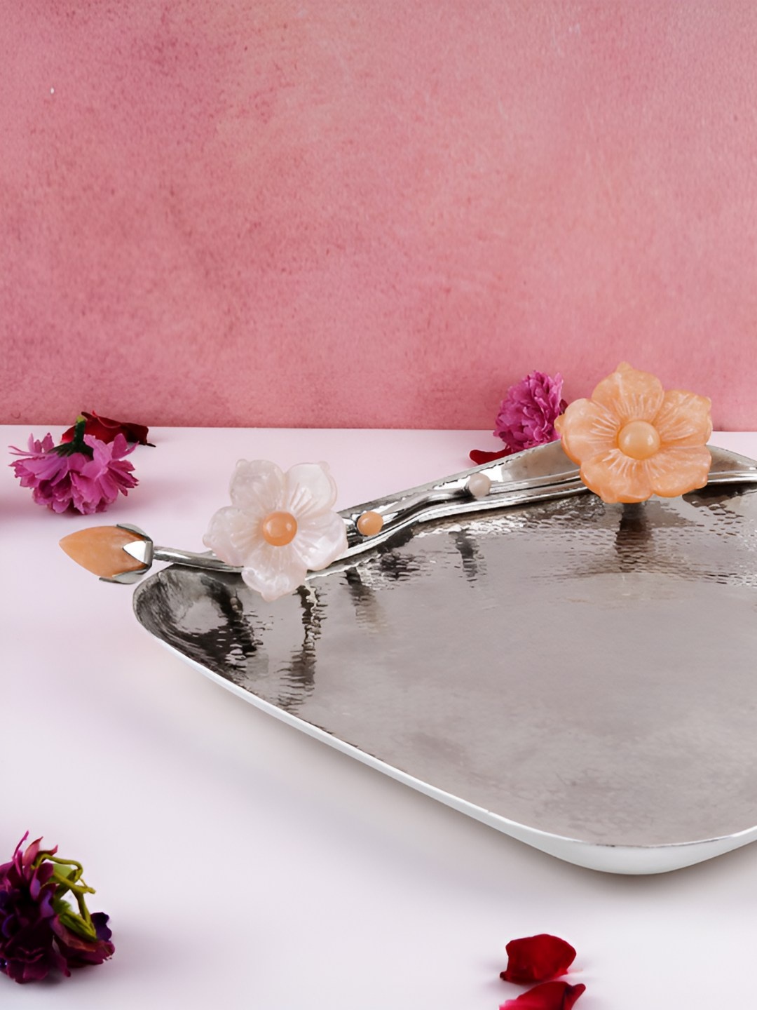 

THE HOME CO. Grey 2025 Wood 1 Pieces Dishwasher Safe Serving Tray