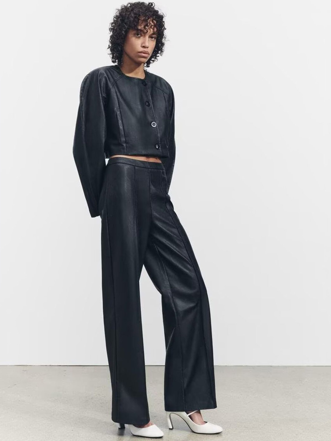 

StyleCast Women Open Front Jacket with Embroidered, Black
