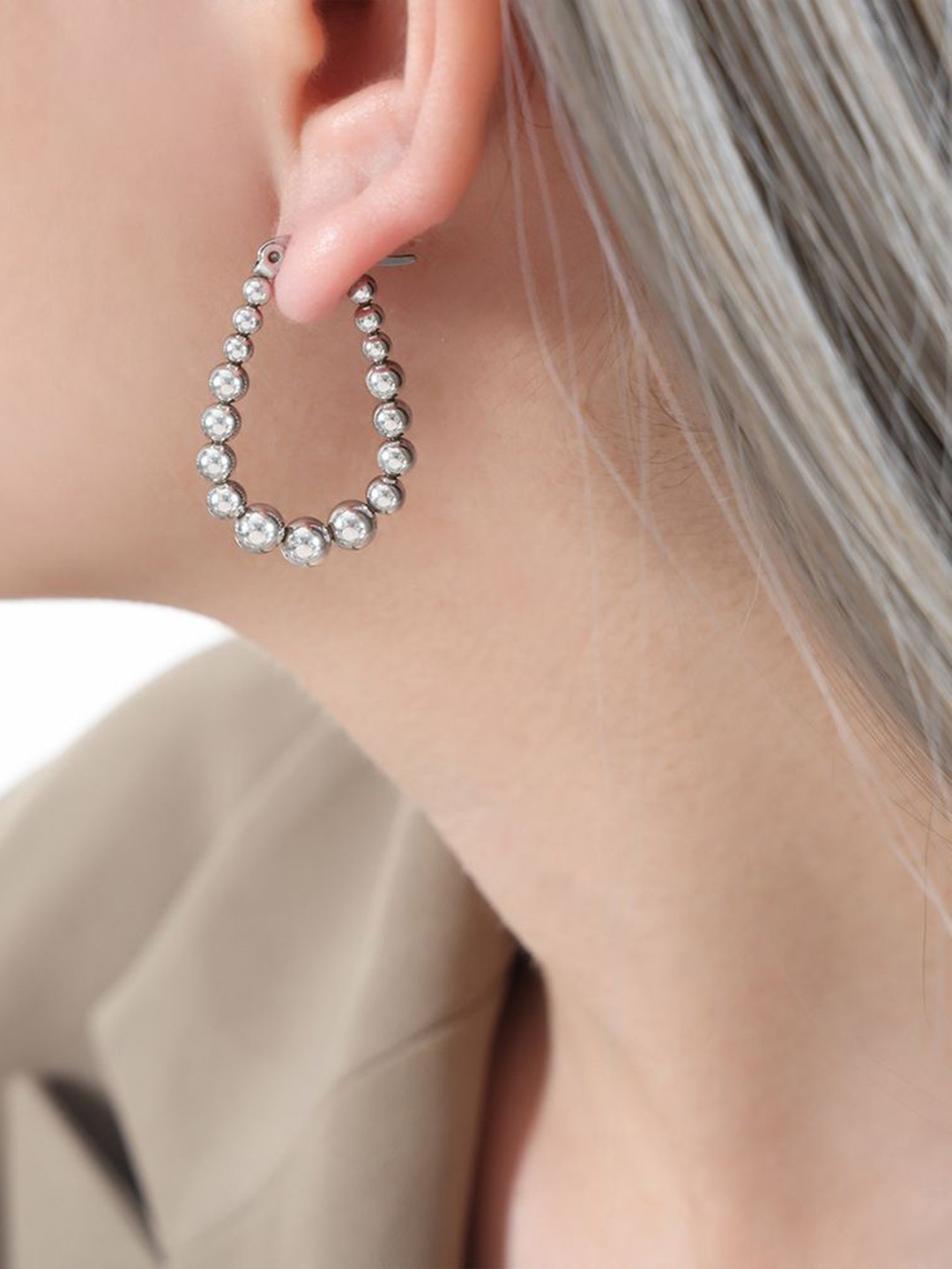 

Just Lil Things Contemporary Half Hoop Earrings, Multi