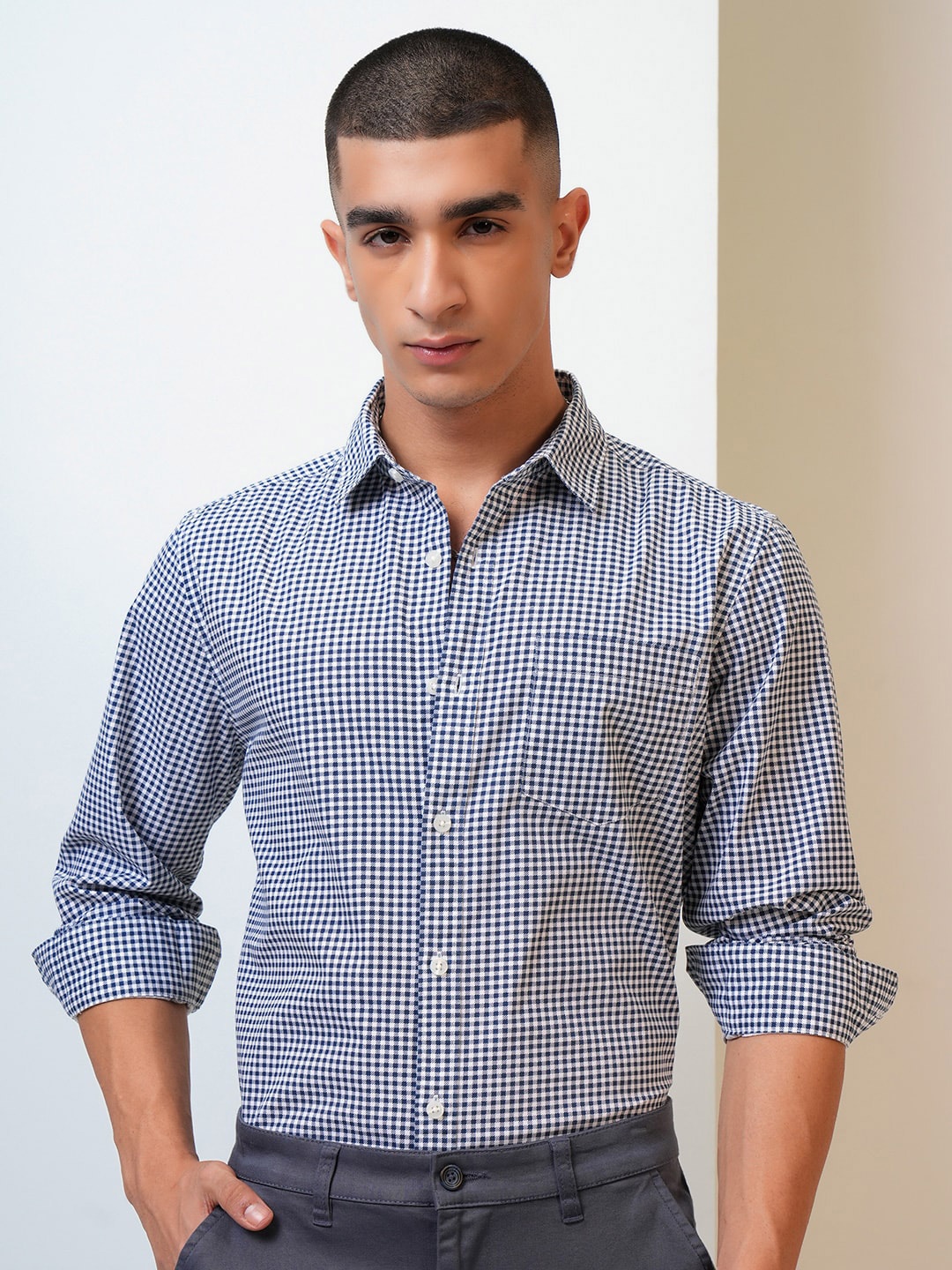 

HIGHLANDER Men Regular Fit Shirt, White