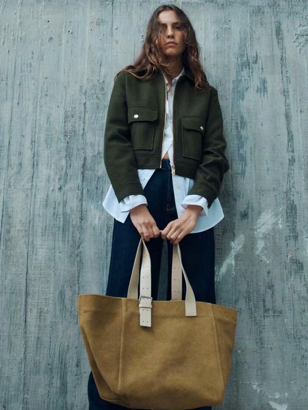 

StyleCast Women Open Front Jacket, Green