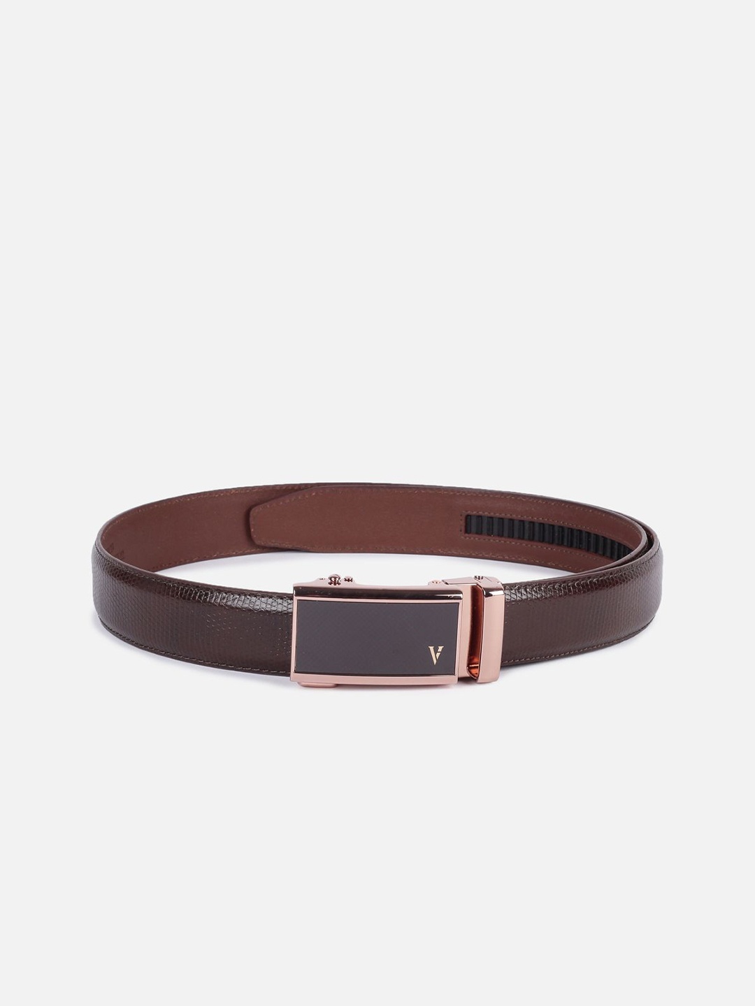 

Van Heusen Men Textured Leather Formal Belt, Brown