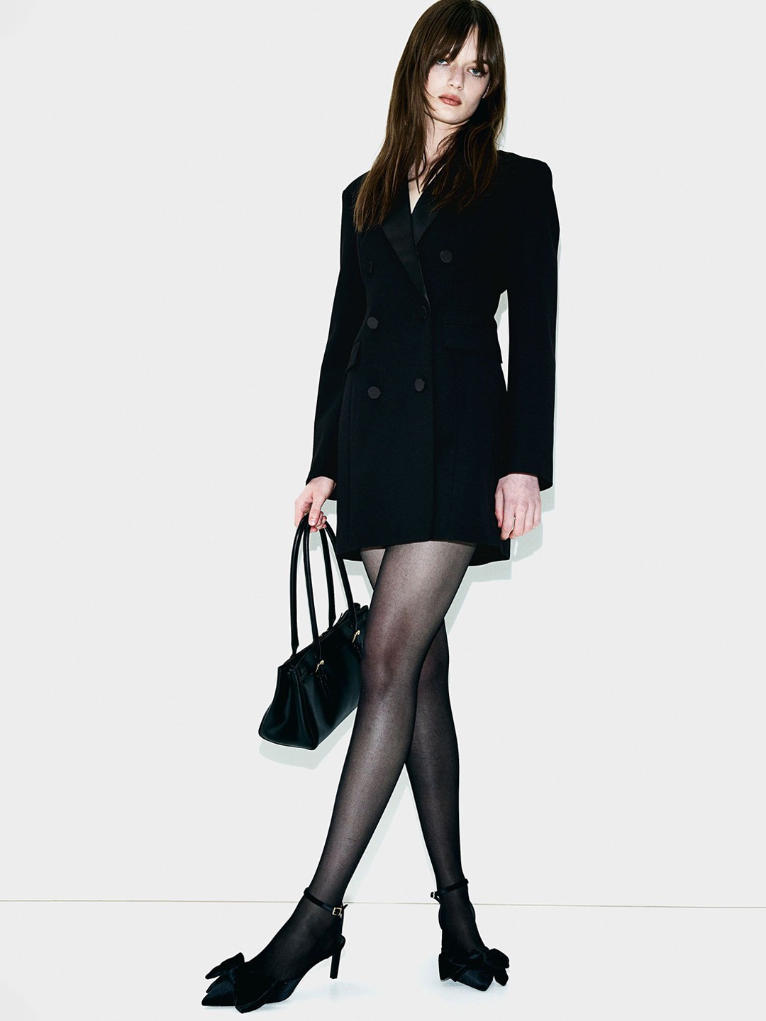 

H&M Tuxedo Blazer Dress, Black